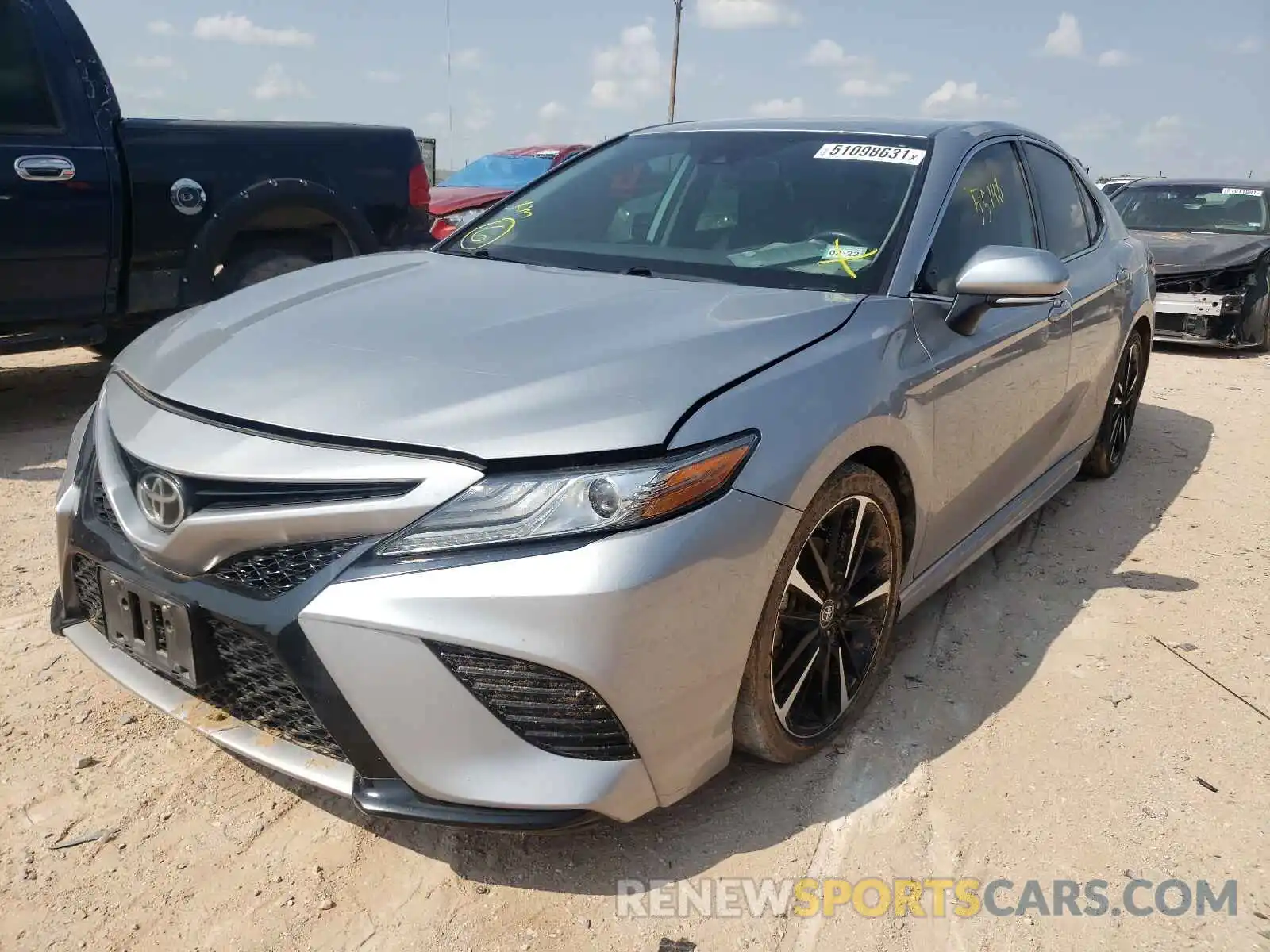 2 Photograph of a damaged car 4T1B61HK8KU177857 TOYOTA CAMRY 2019