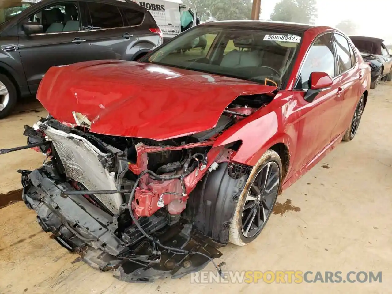 2 Photograph of a damaged car 4T1B61HK8KU198739 TOYOTA CAMRY 2019