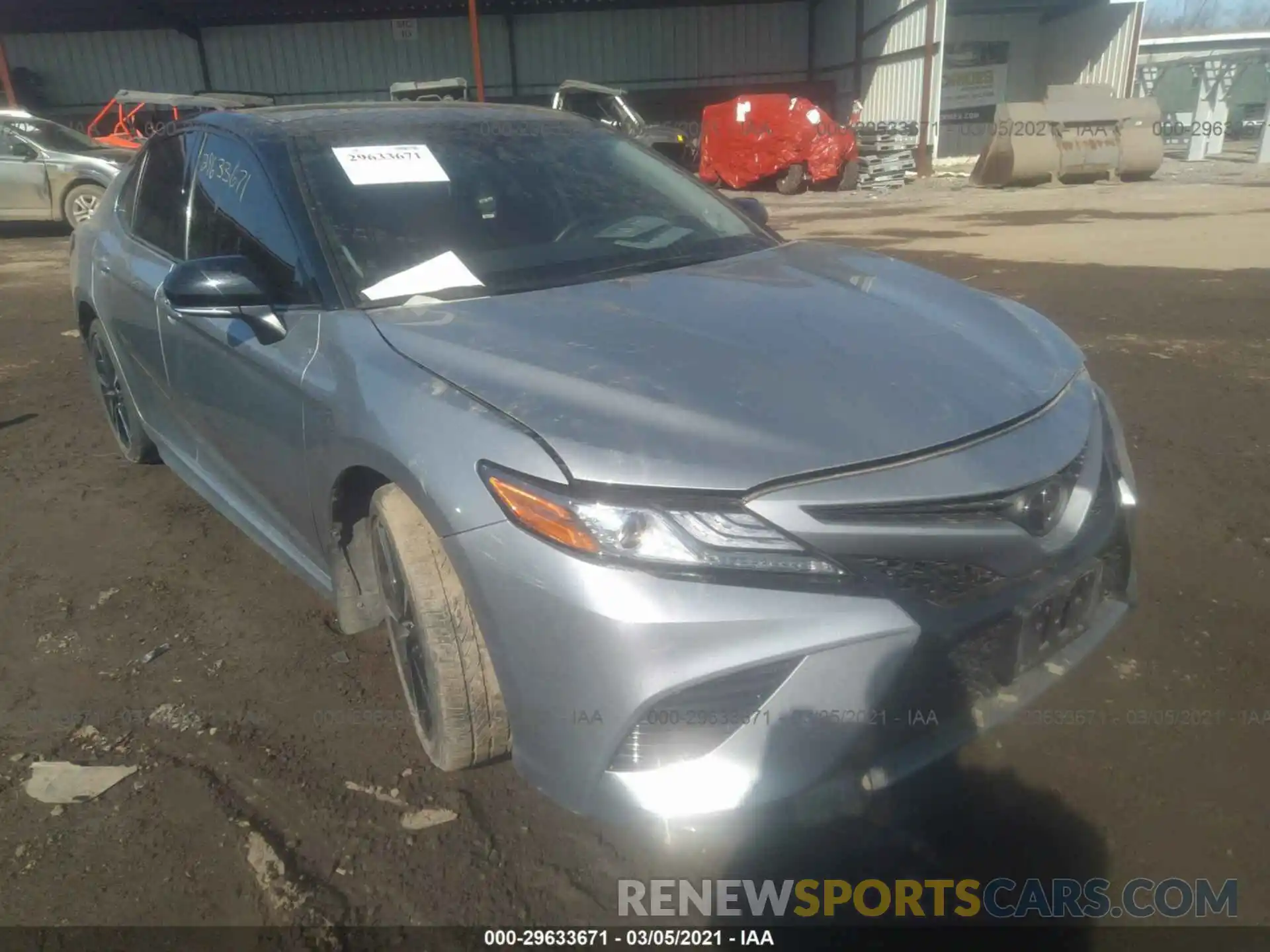 1 Photograph of a damaged car 4T1B61HK8KU292362 TOYOTA CAMRY 2019