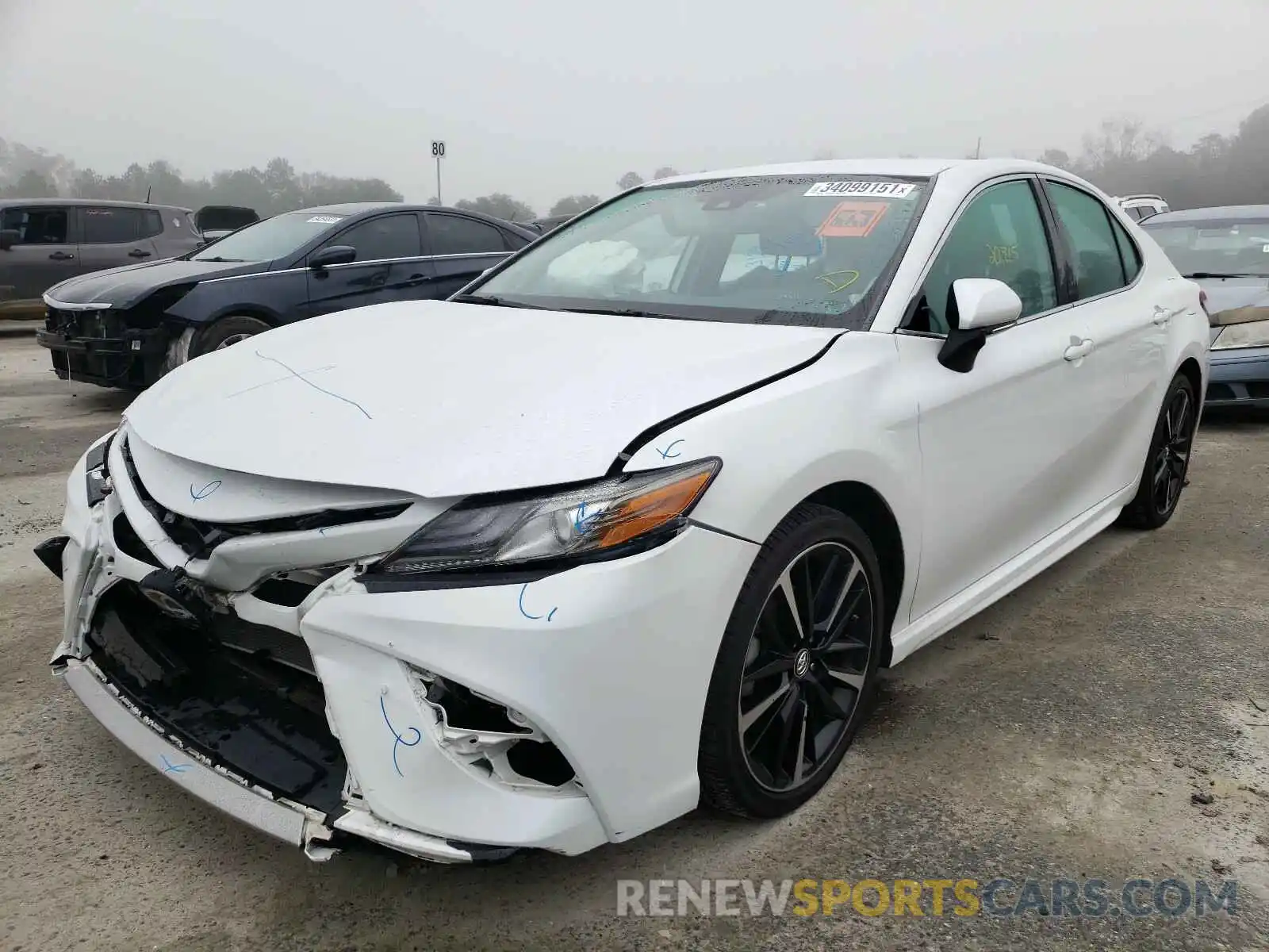 2 Photograph of a damaged car 4T1B61HK8KU709706 TOYOTA CAMRY 2019