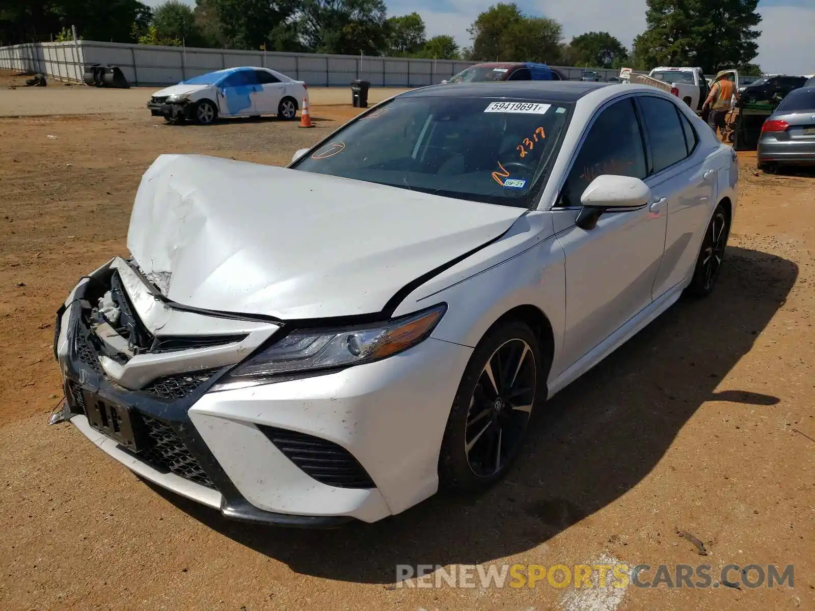 2 Photograph of a damaged car 4T1B61HK8KU842319 TOYOTA CAMRY 2019