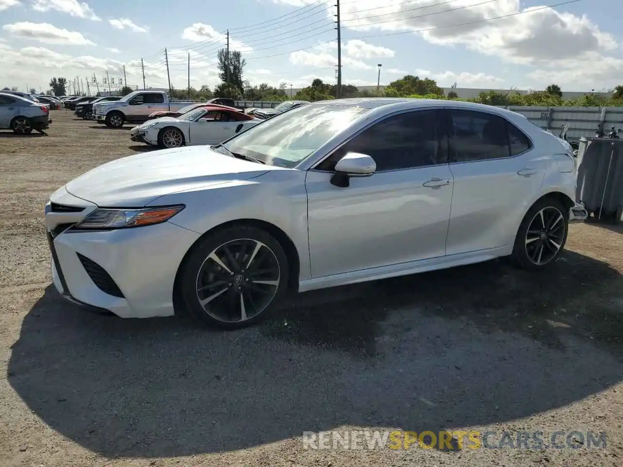 1 Photograph of a damaged car 4T1B61HK8KU843857 TOYOTA CAMRY 2019