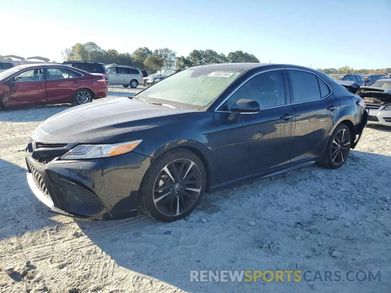 1 Photograph of a damaged car 4T1B61HK8KU845057 TOYOTA CAMRY 2019