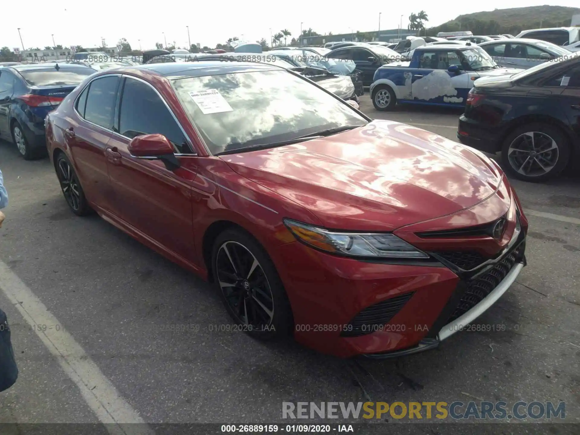 1 Photograph of a damaged car 4T1B61HK9KU197230 TOYOTA CAMRY 2019