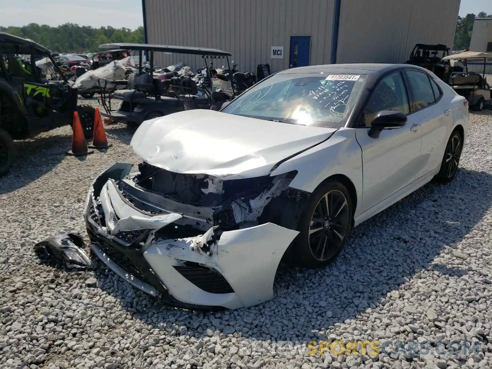 2 Photograph of a damaged car 4T1B61HK9KU205116 TOYOTA CAMRY 2019