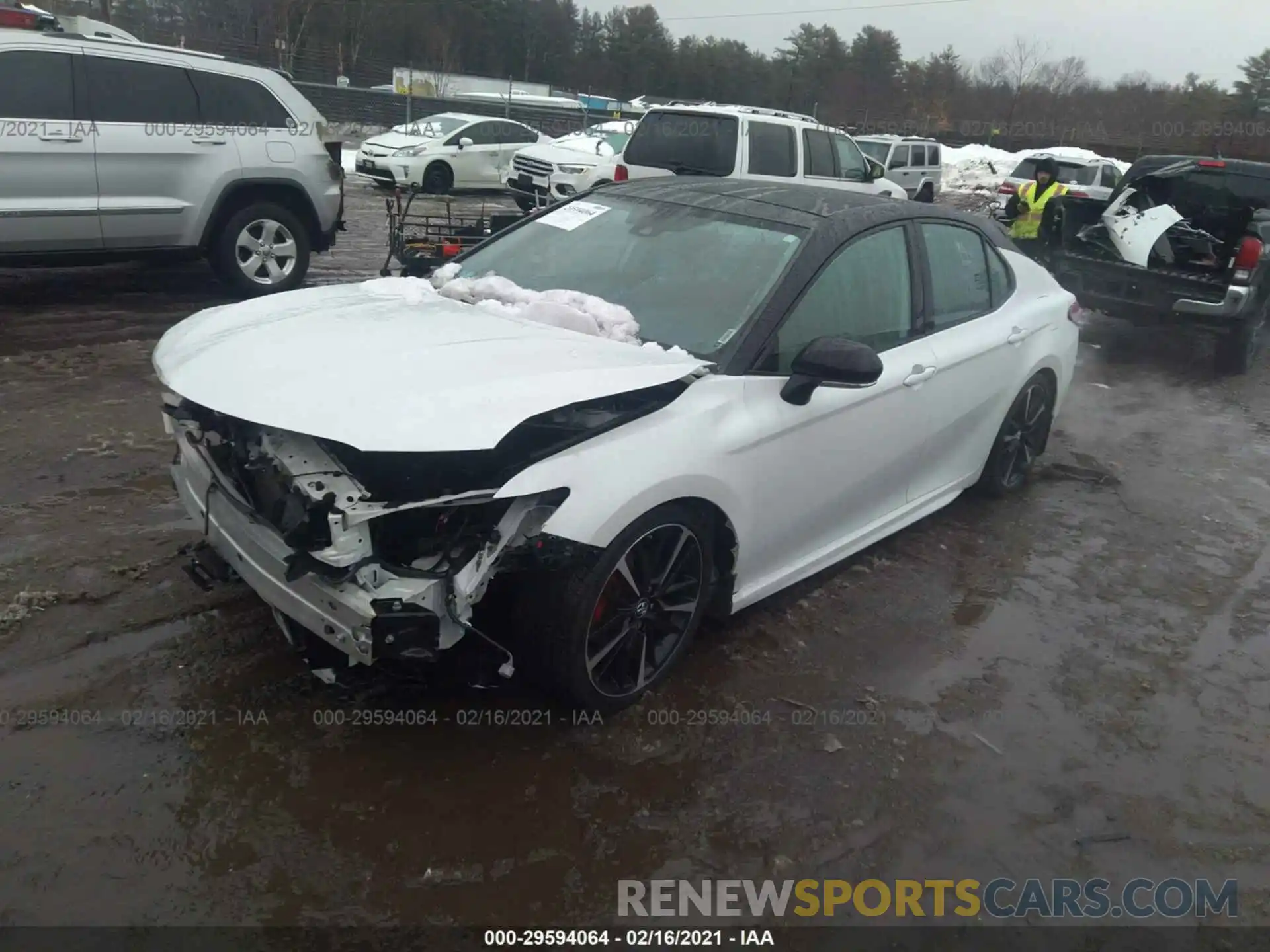 2 Photograph of a damaged car 4T1B61HK9KU215449 TOYOTA CAMRY 2019