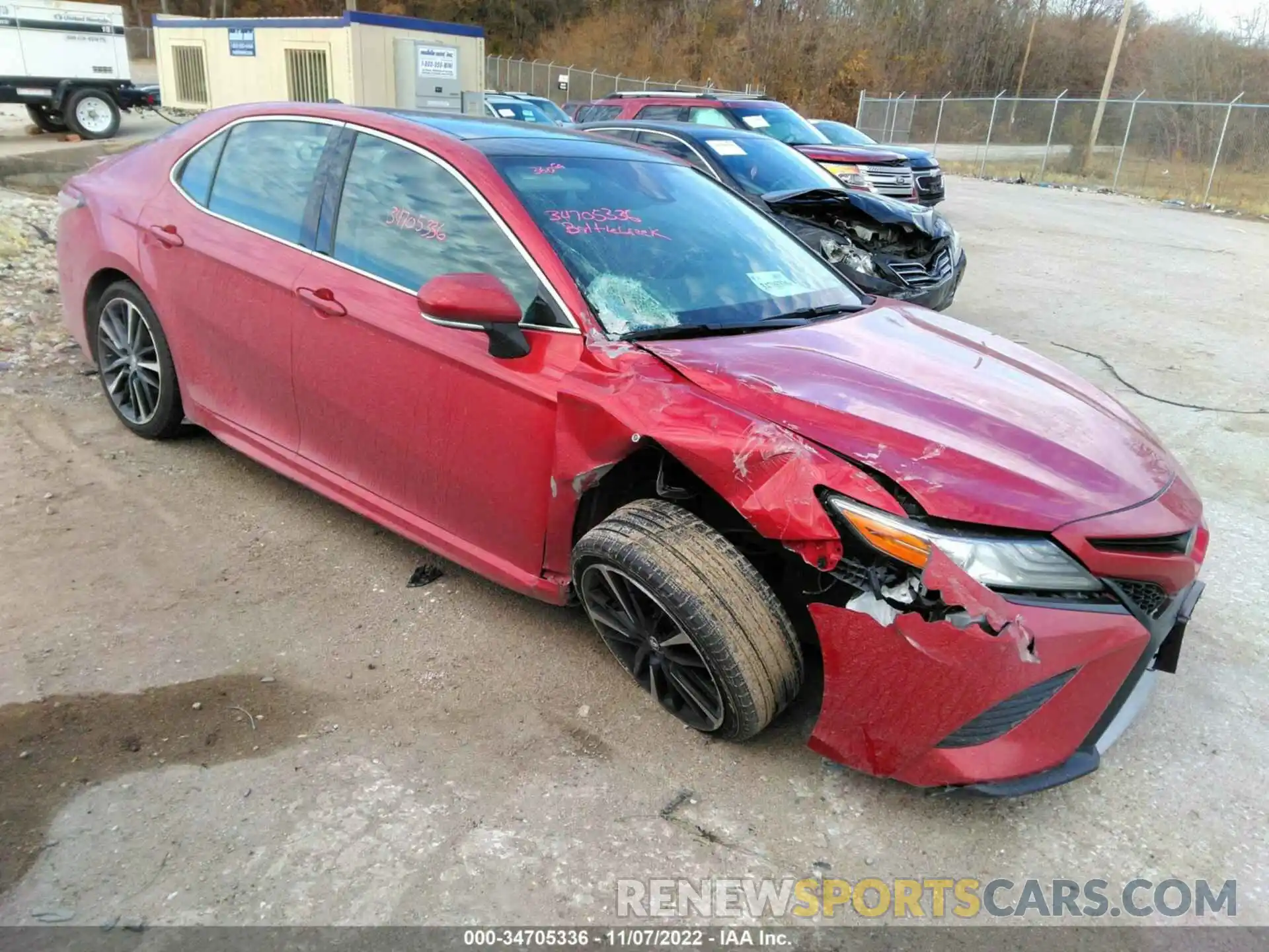 1 Photograph of a damaged car 4T1B61HK9KU262903 TOYOTA CAMRY 2019