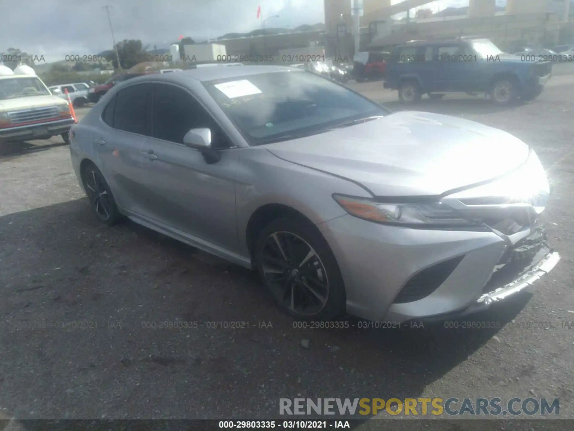 1 Photograph of a damaged car 4T1B61HKXKU226296 TOYOTA CAMRY 2019