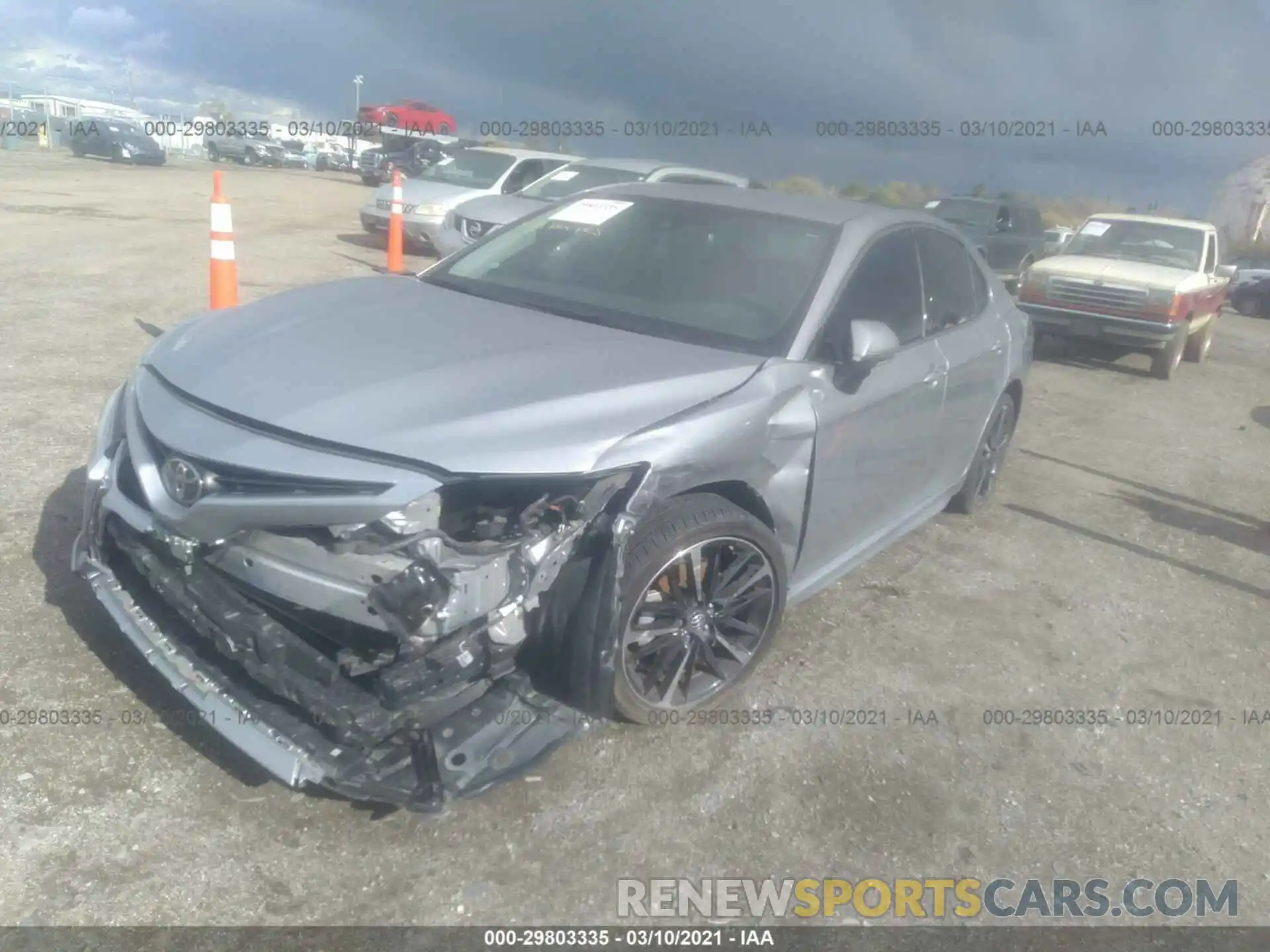 2 Photograph of a damaged car 4T1B61HKXKU226296 TOYOTA CAMRY 2019