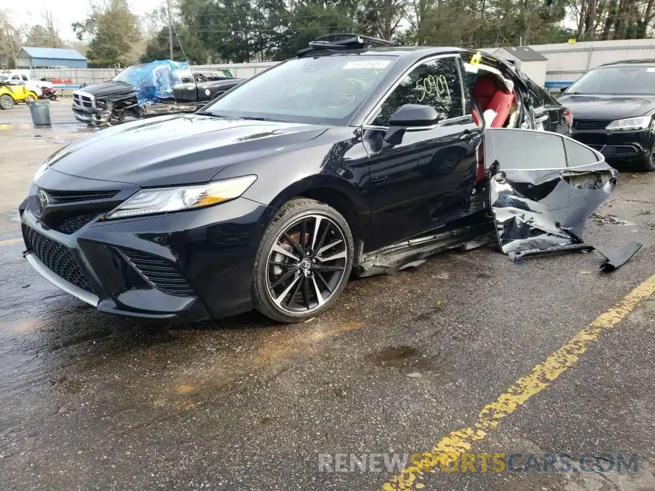 2 Photograph of a damaged car 4T1B61HKXKU712803 TOYOTA CAMRY 2019