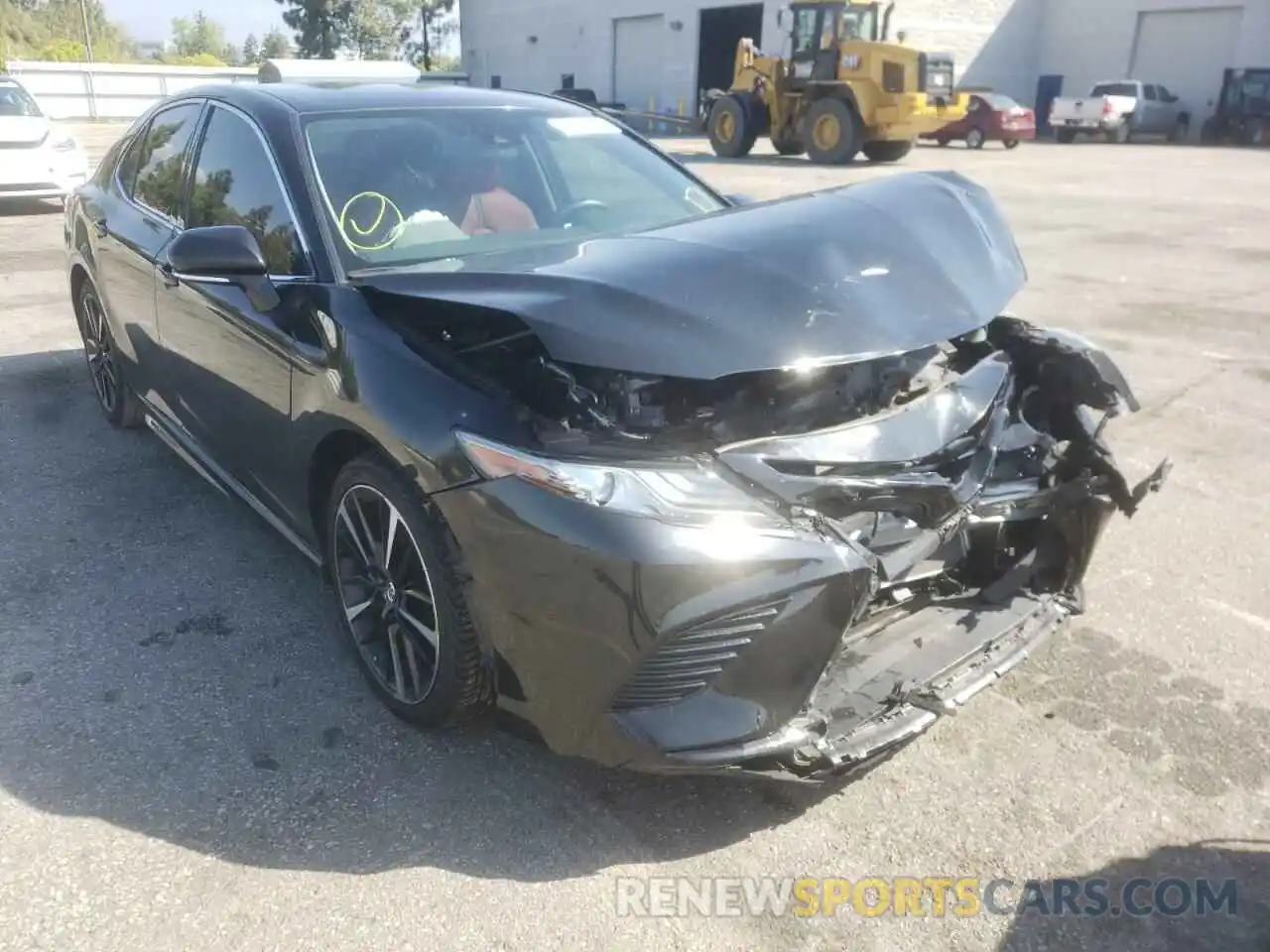 1 Photograph of a damaged car 4T1B61HKXKU838451 TOYOTA CAMRY 2019