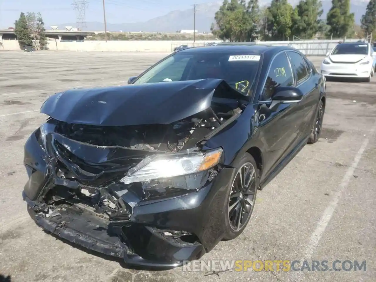 2 Photograph of a damaged car 4T1B61HKXKU838451 TOYOTA CAMRY 2019