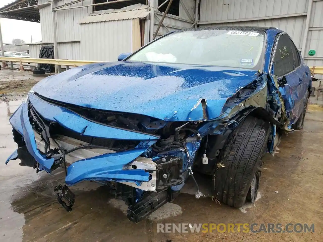 2 Photograph of a damaged car 4T1BZ1HK0KU022646 TOYOTA CAMRY 2019