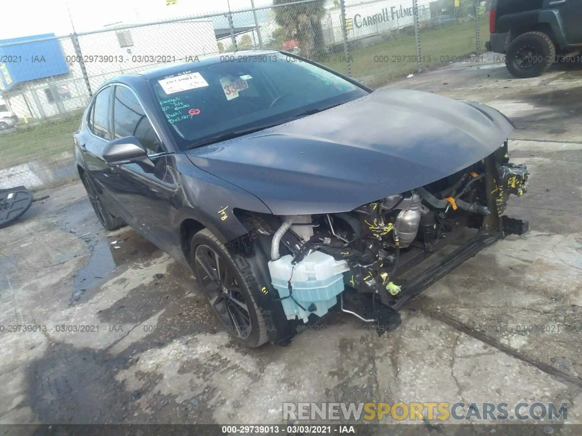 1 Photograph of a damaged car 4T1BZ1HK1KU031887 TOYOTA CAMRY 2019