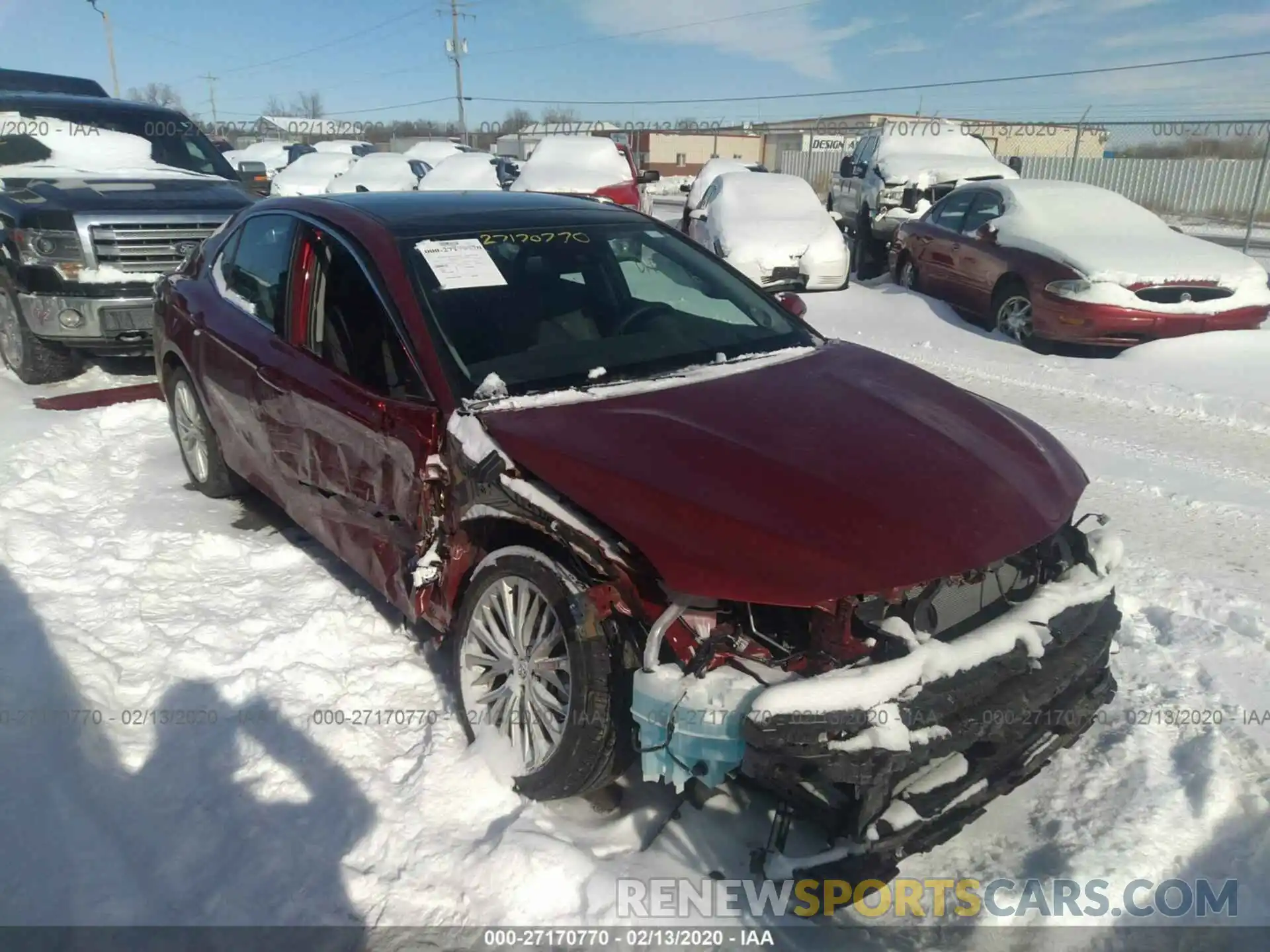 1 Photograph of a damaged car 4T1BZ1HK2KU030778 TOYOTA CAMRY 2019