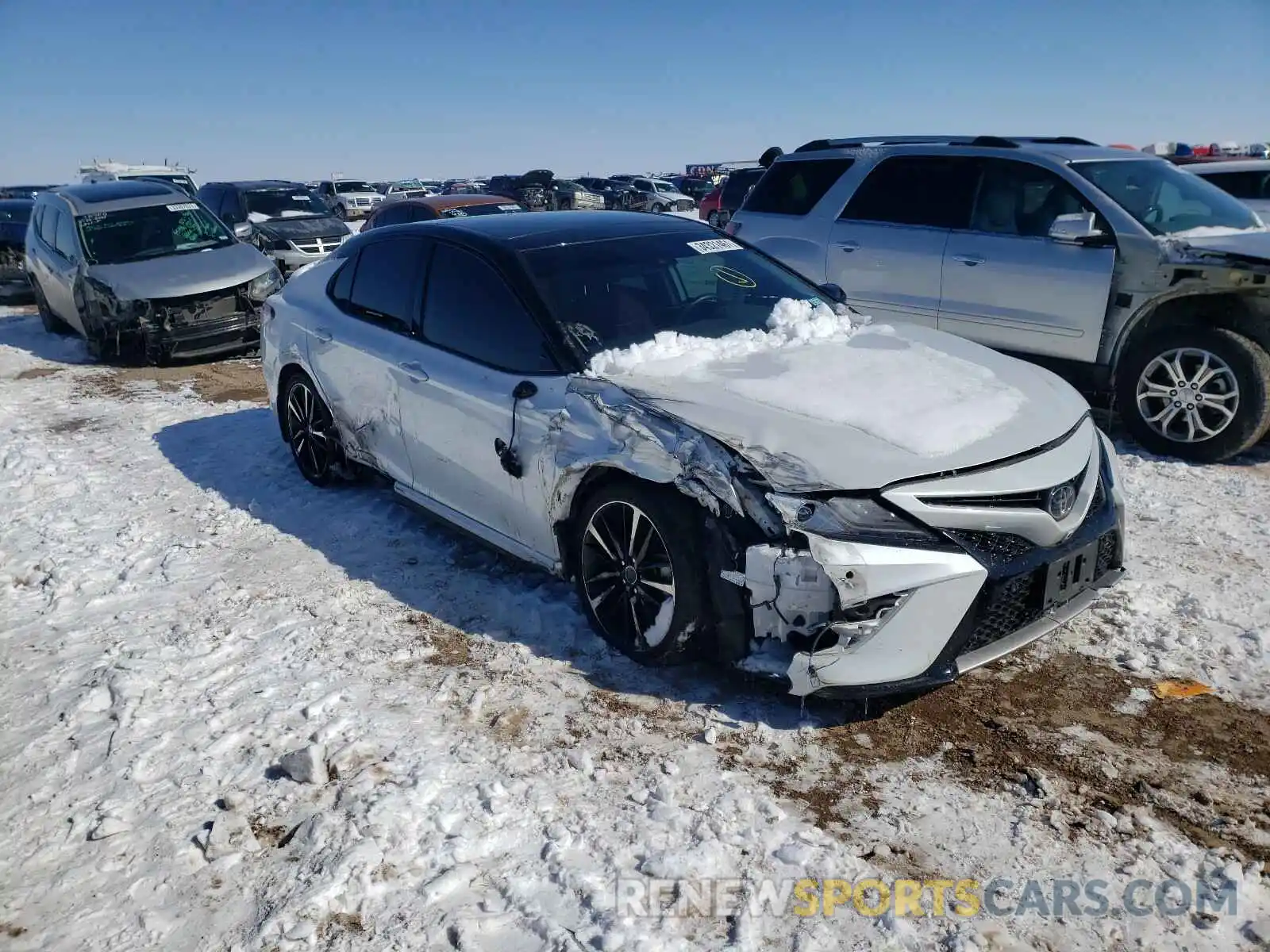 1 Photograph of a damaged car 4T1BZ1HK2KU032420 TOYOTA CAMRY 2019