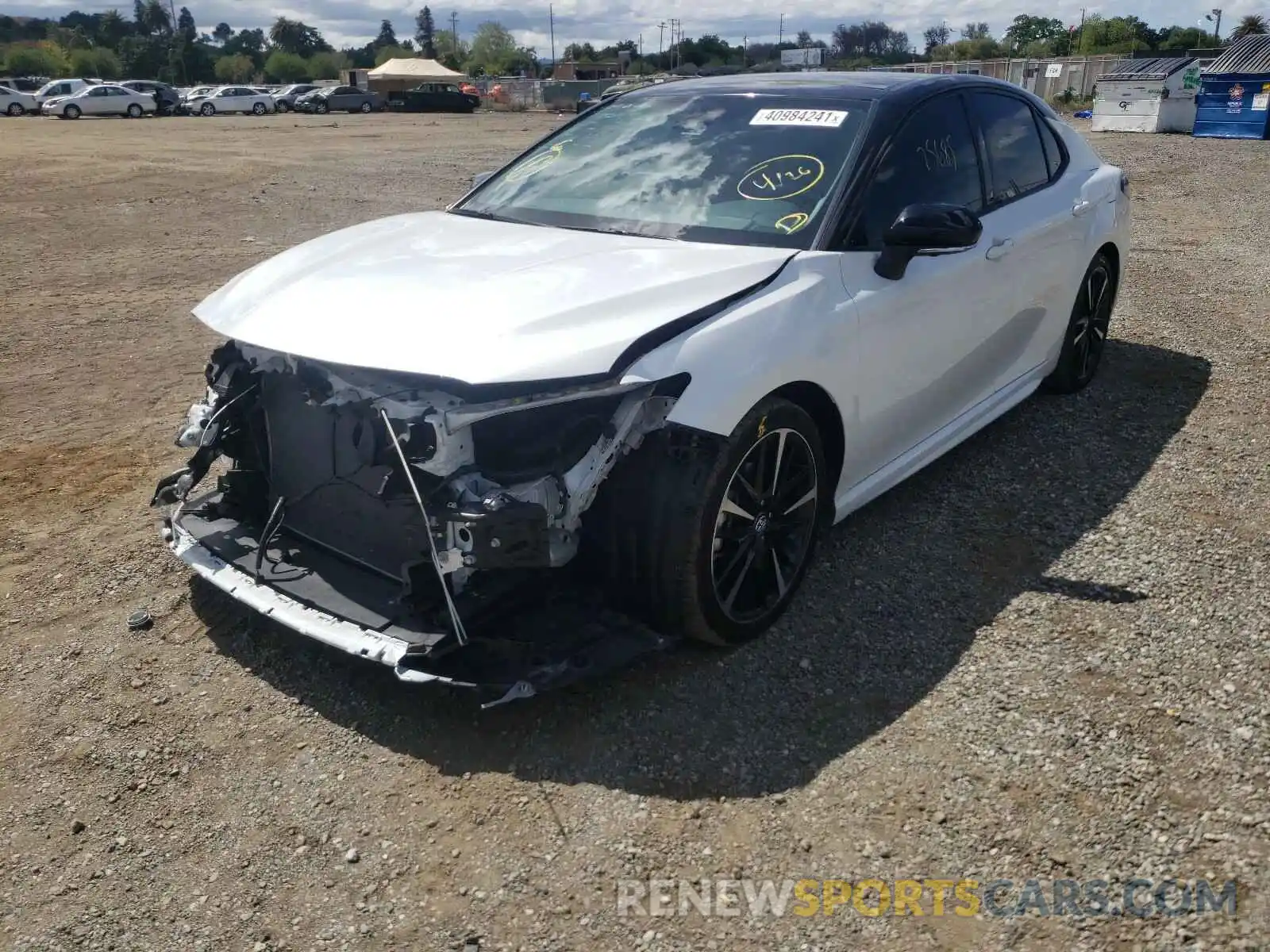 2 Photograph of a damaged car 4T1BZ1HK4KU026313 TOYOTA CAMRY 2019