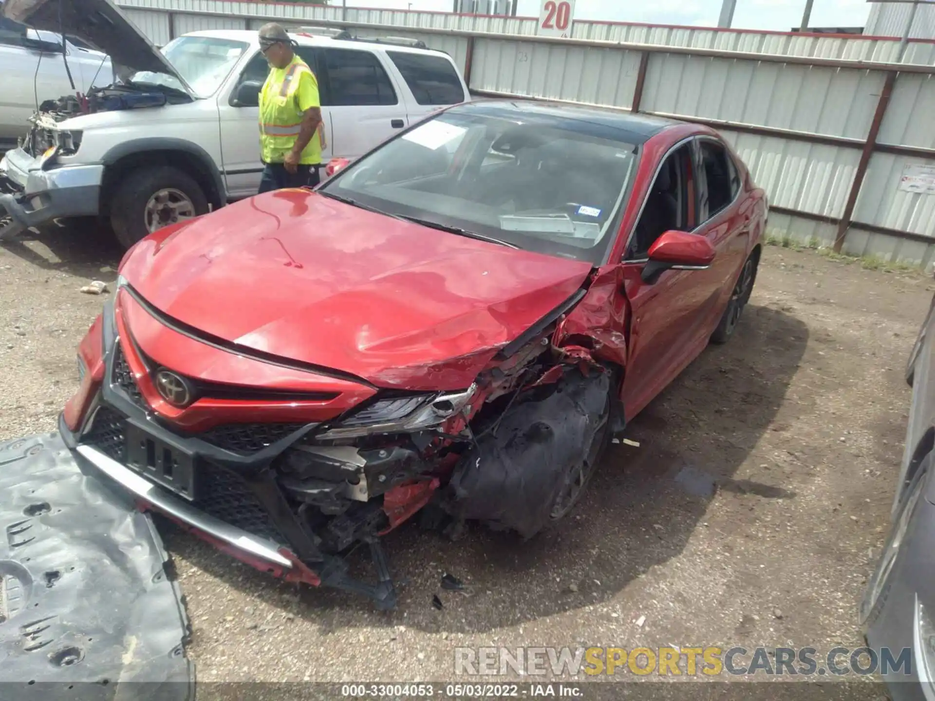 2 Photograph of a damaged car 4T1BZ1HK6KU027026 TOYOTA CAMRY 2019