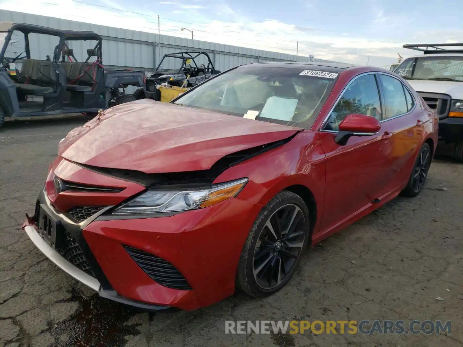 2 Photograph of a damaged car 4T1BZ1HK8KU022605 TOYOTA CAMRY 2019