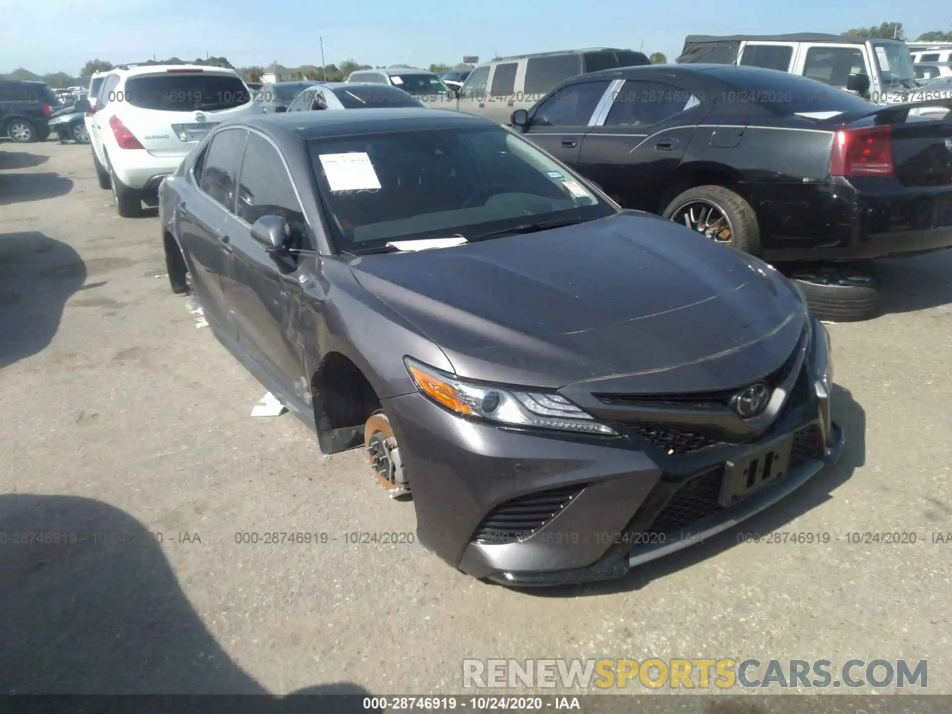 1 Photograph of a damaged car 4T1BZ1HK8KU027383 TOYOTA CAMRY 2019