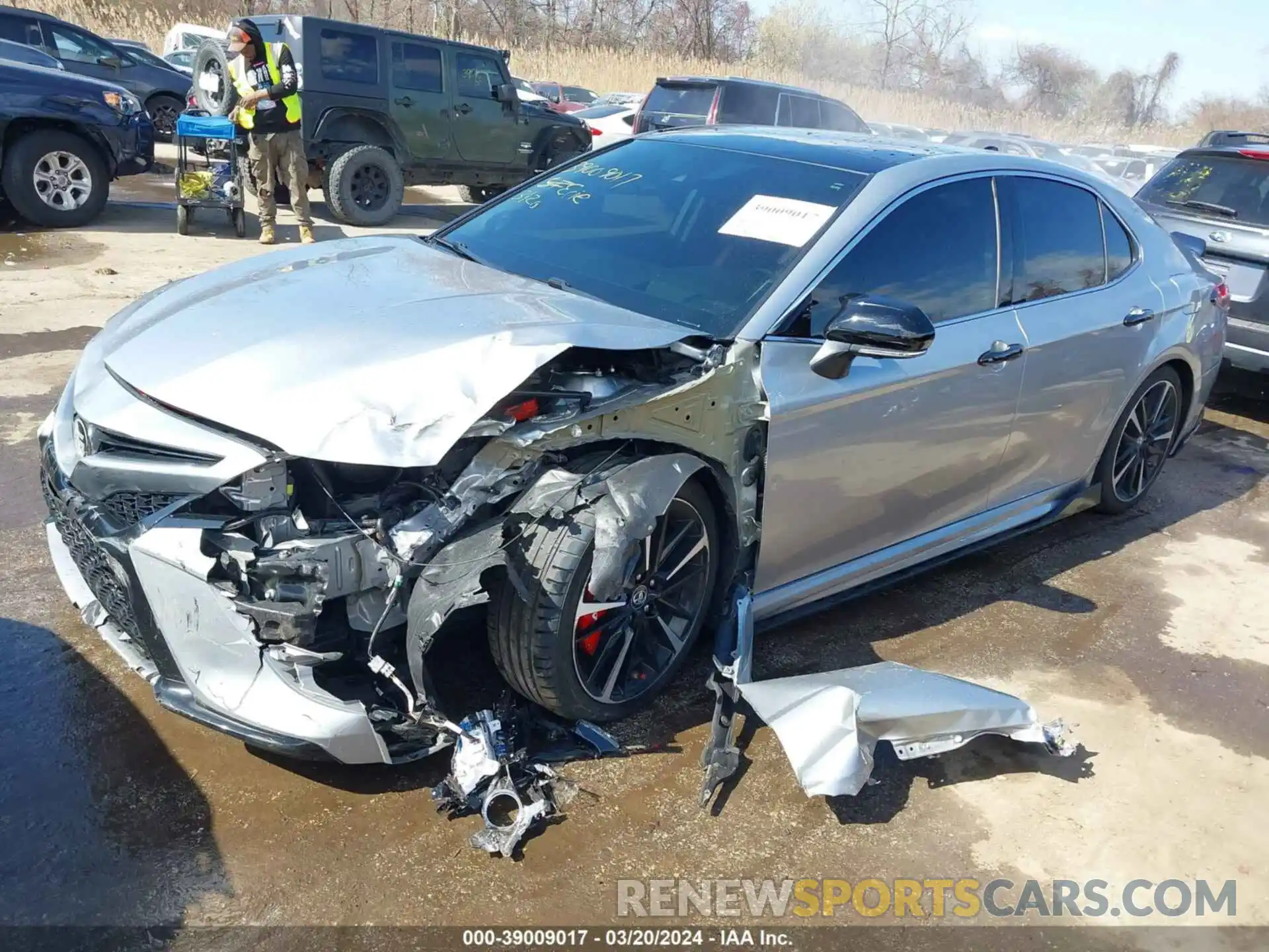 2 Photograph of a damaged car 4T1BZ1HK8KU033152 TOYOTA CAMRY 2019