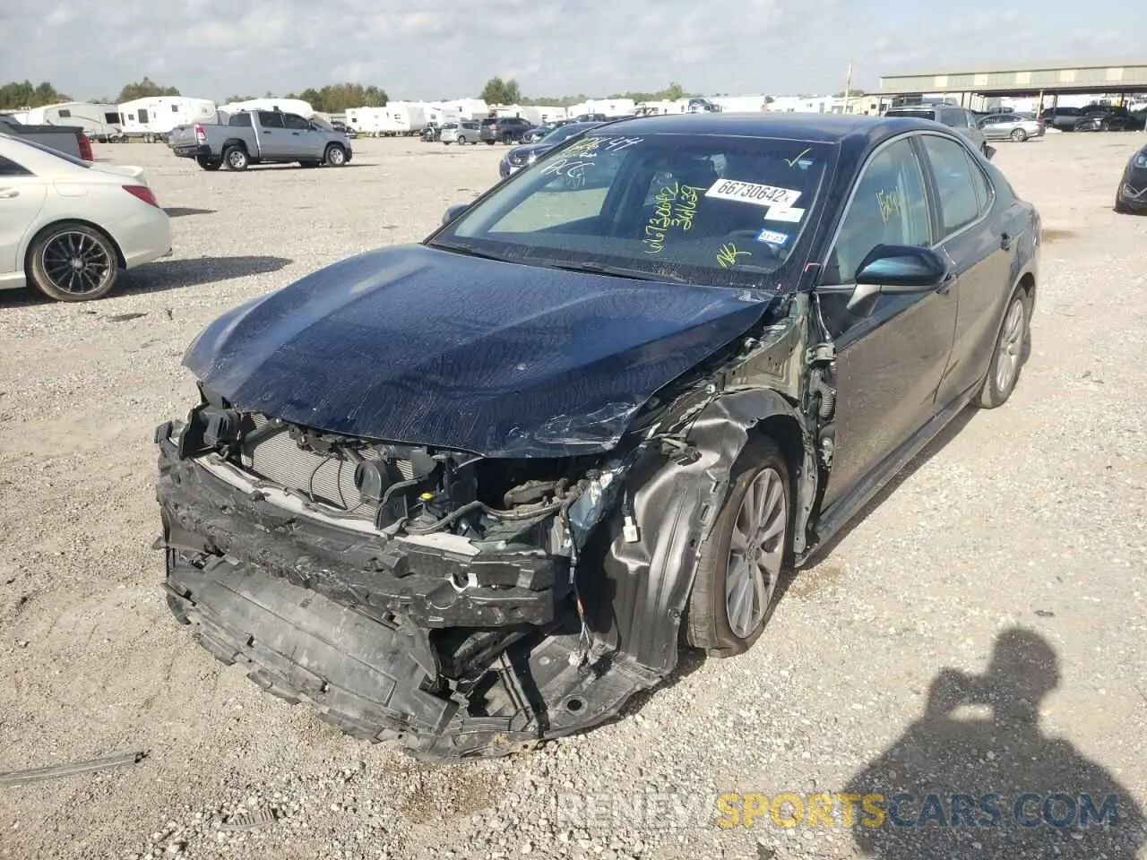 2 Photograph of a damaged car 4T1C11AK0LU361639 TOYOTA CAMRY 2020