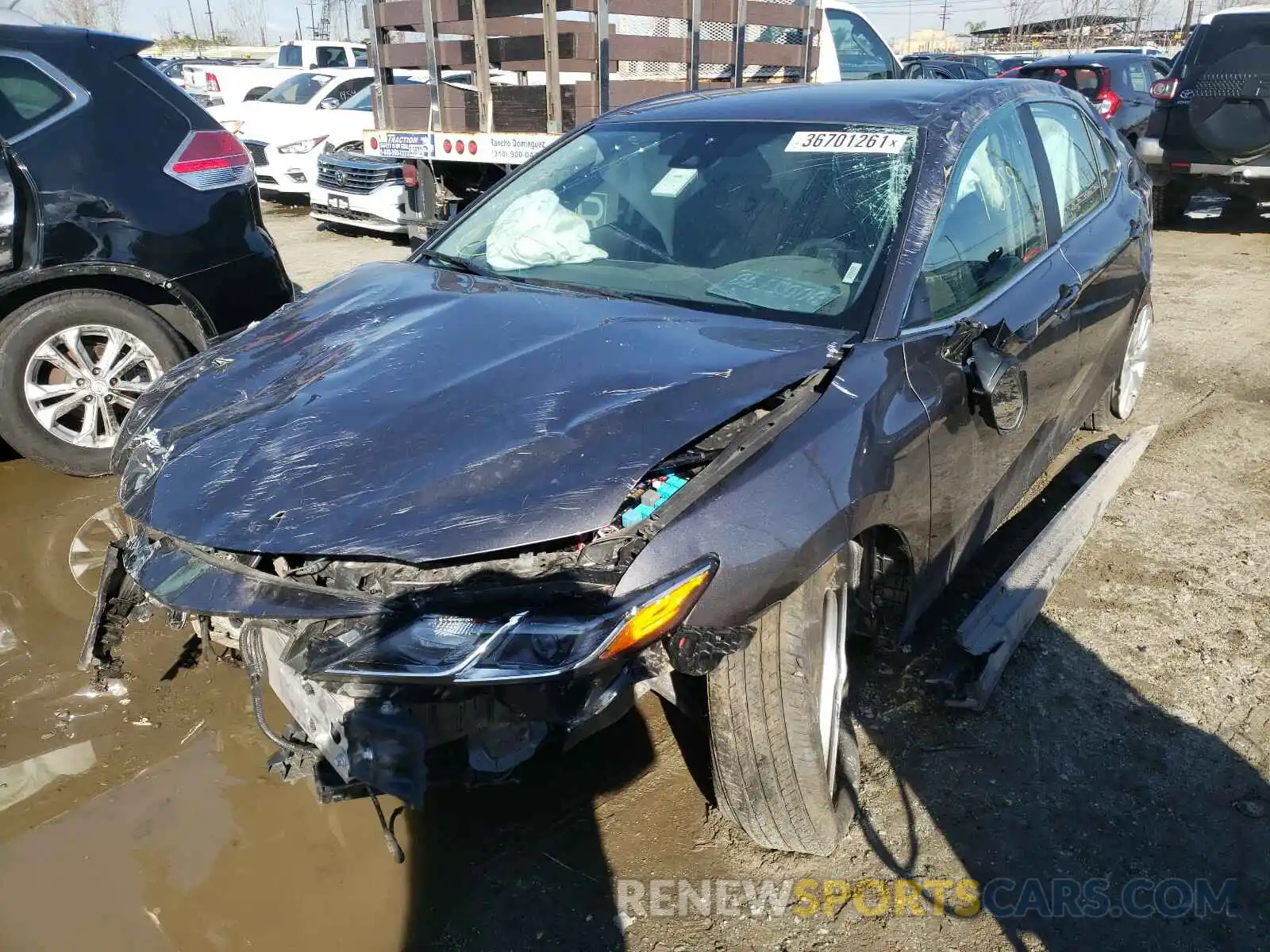 2 Photograph of a damaged car 4T1C11AK0LU927864 TOYOTA CAMRY 2020