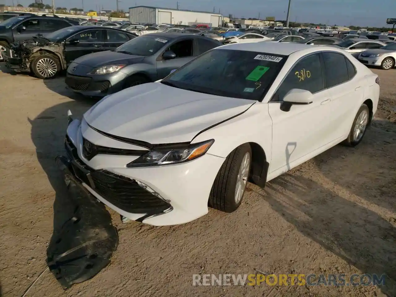 2 Photograph of a damaged car 4T1C11AK0LU955969 TOYOTA CAMRY 2020