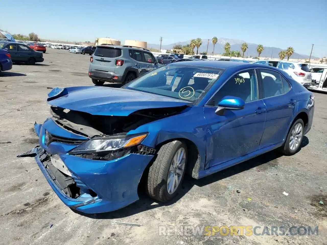 2 Photograph of a damaged car 4T1C11AK2LU391306 TOYOTA CAMRY 2020