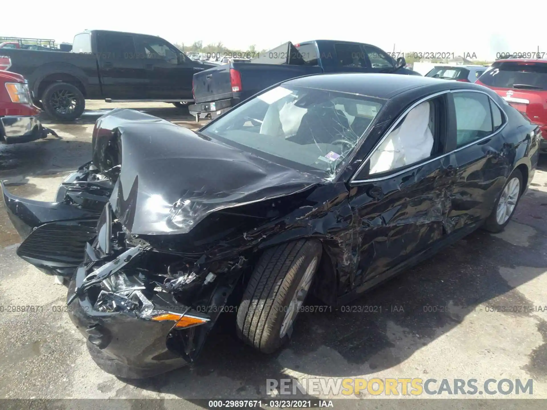 2 Photograph of a damaged car 4T1C11AK2LU398577 TOYOTA CAMRY 2020