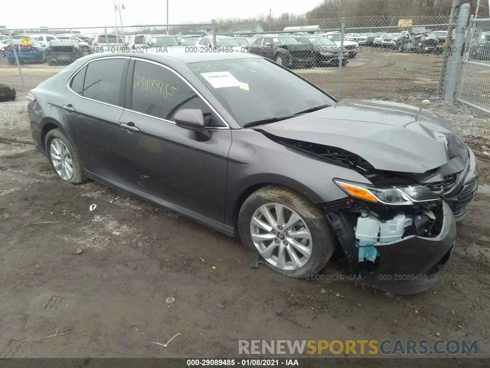 1 Photograph of a damaged car 4T1C11AK3LU348061 TOYOTA CAMRY 2020