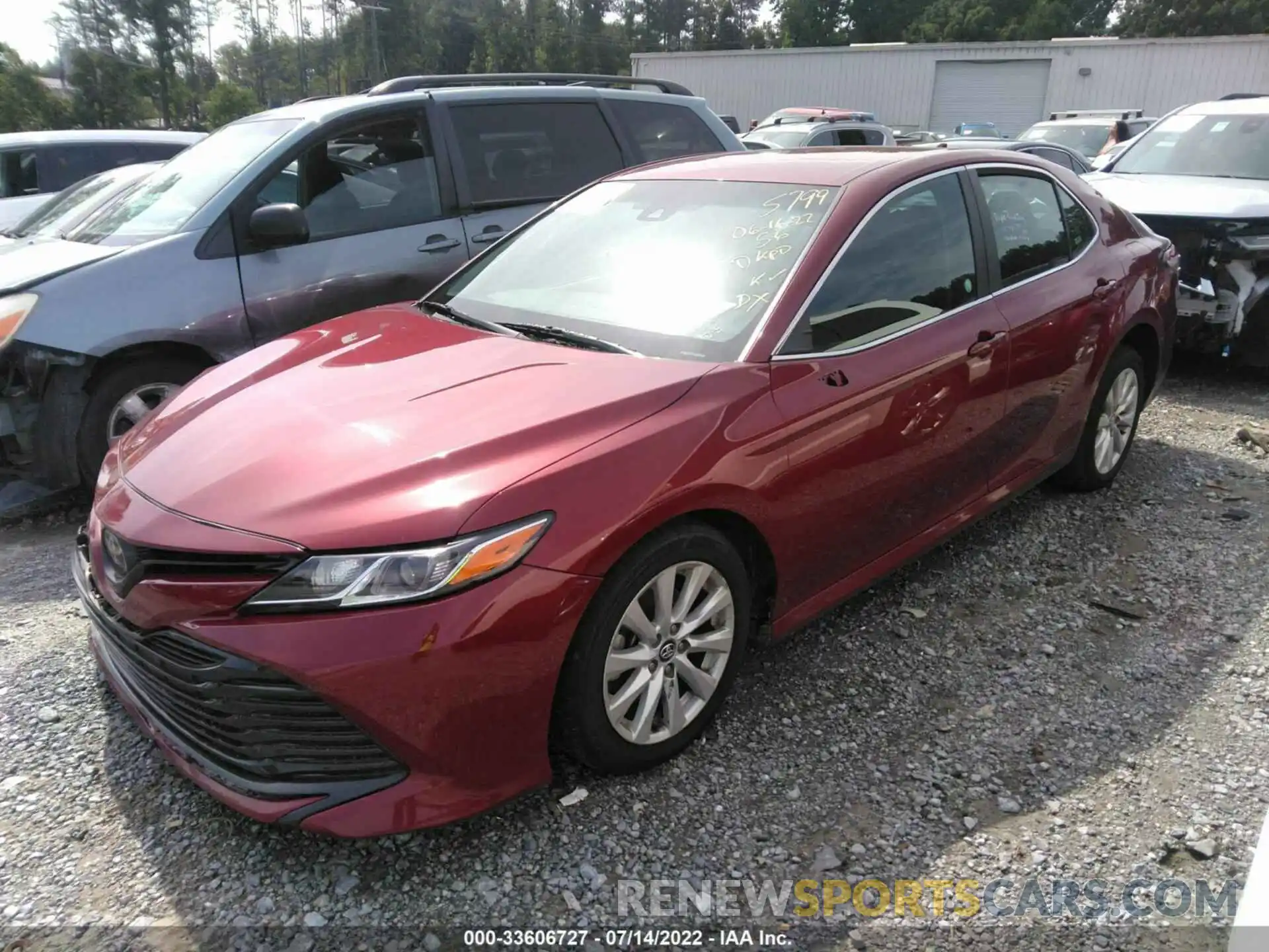 2 Photograph of a damaged car 4T1C11AK3LU355799 TOYOTA CAMRY 2020