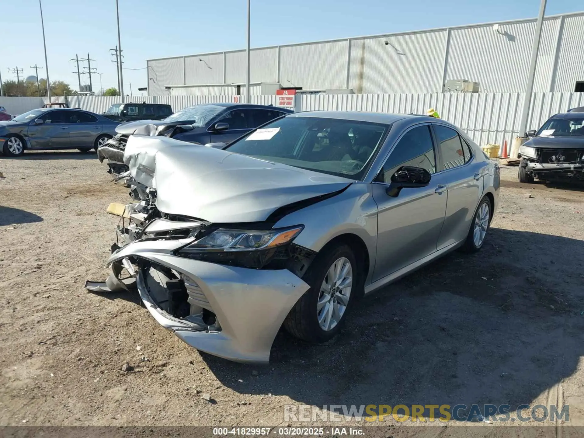 2 Photograph of a damaged car 4T1C11AK3LU397079 TOYOTA CAMRY 2020