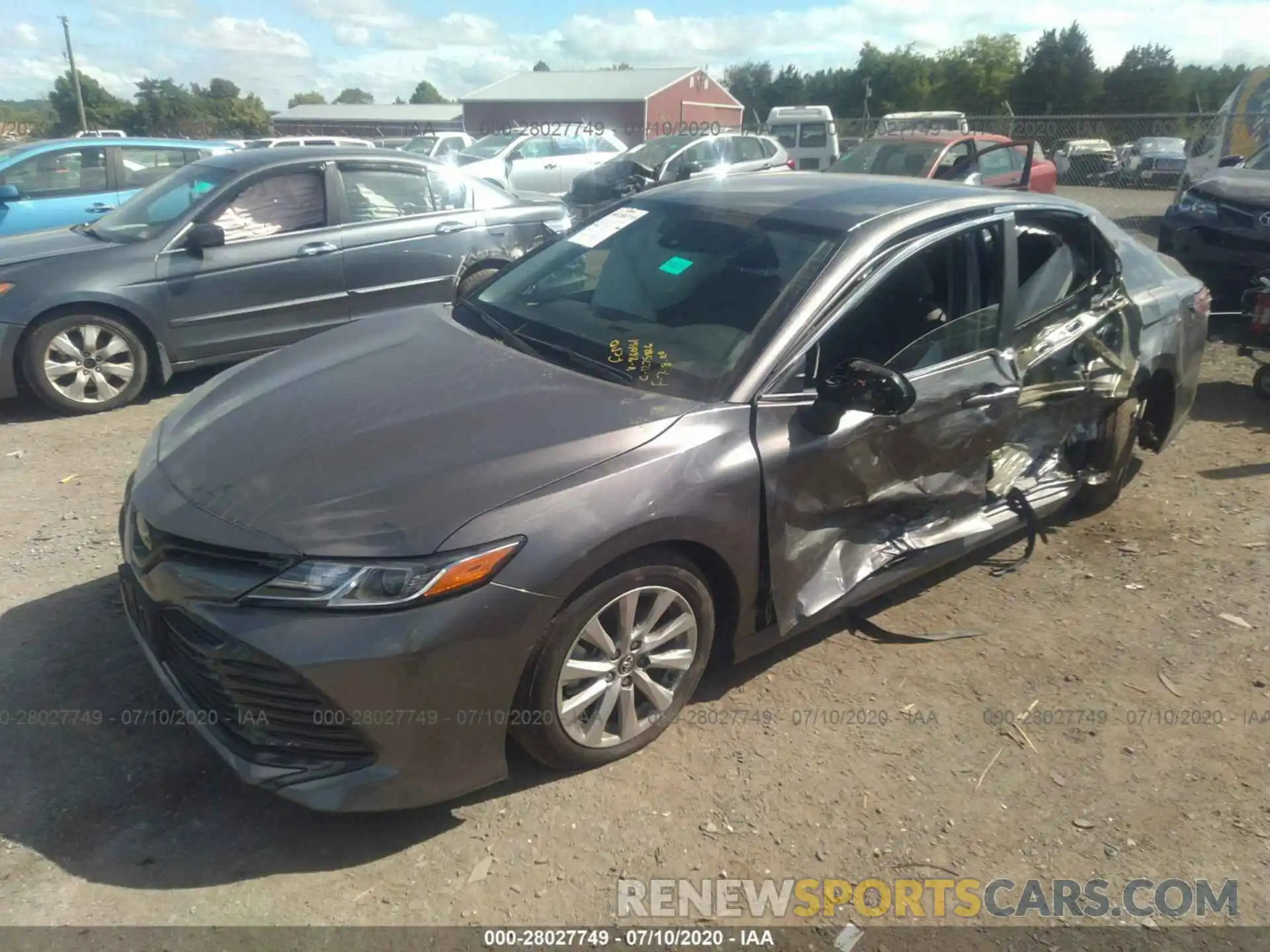 2 Photograph of a damaged car 4T1C11AK3LU860161 TOYOTA CAMRY 2020