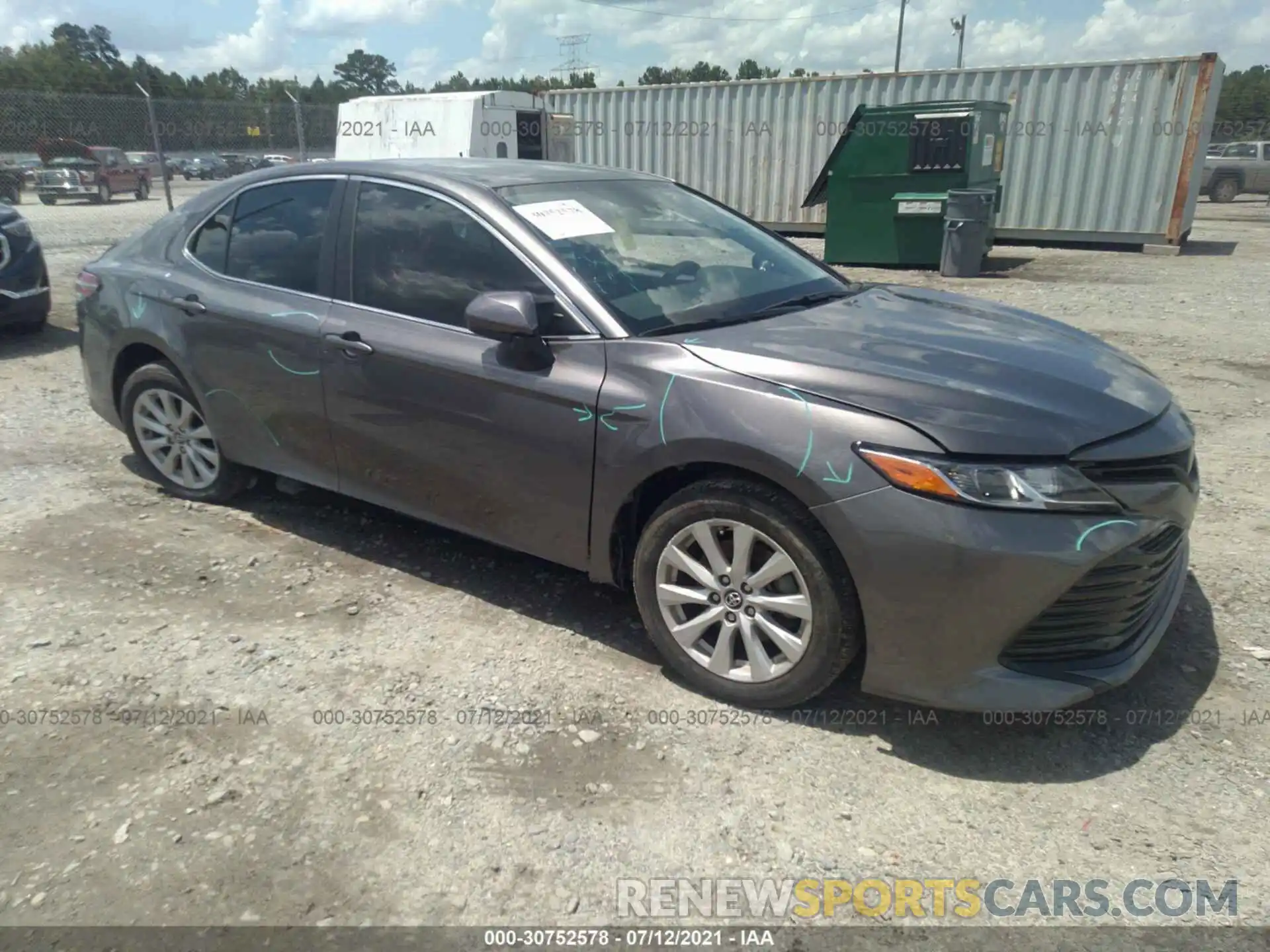 1 Photograph of a damaged car 4T1C11AK3LU866476 TOYOTA CAMRY 2020