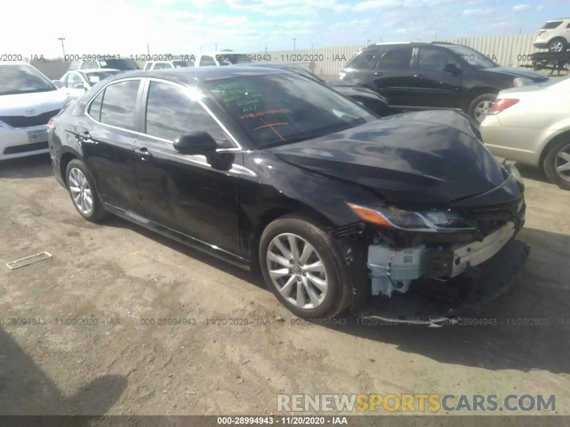 1 Photograph of a damaged car 4T1C11AK3LU867675 TOYOTA CAMRY 2020