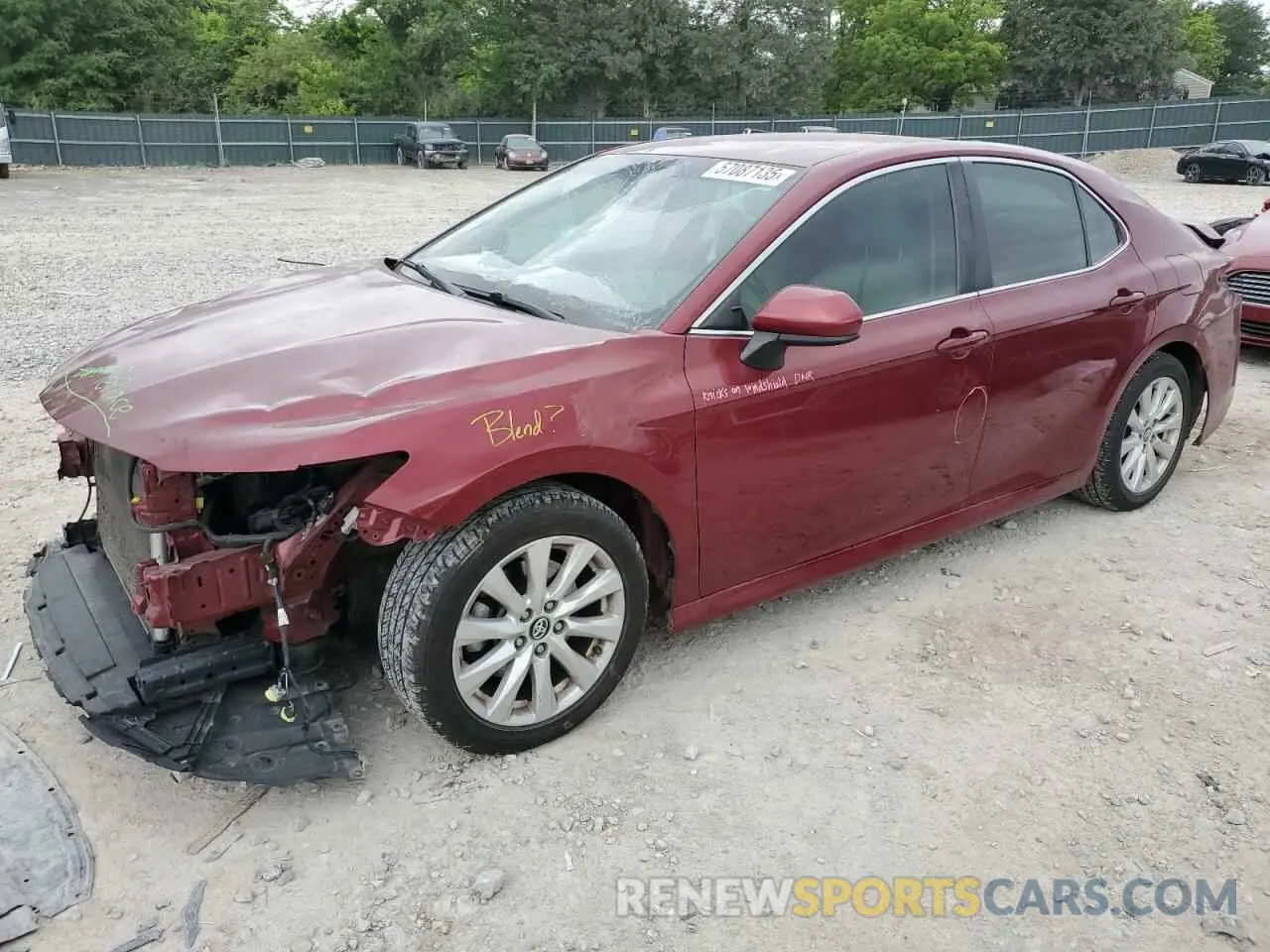 1 Photograph of a damaged car 4T1C11AK3LU871516 TOYOTA CAMRY 2020