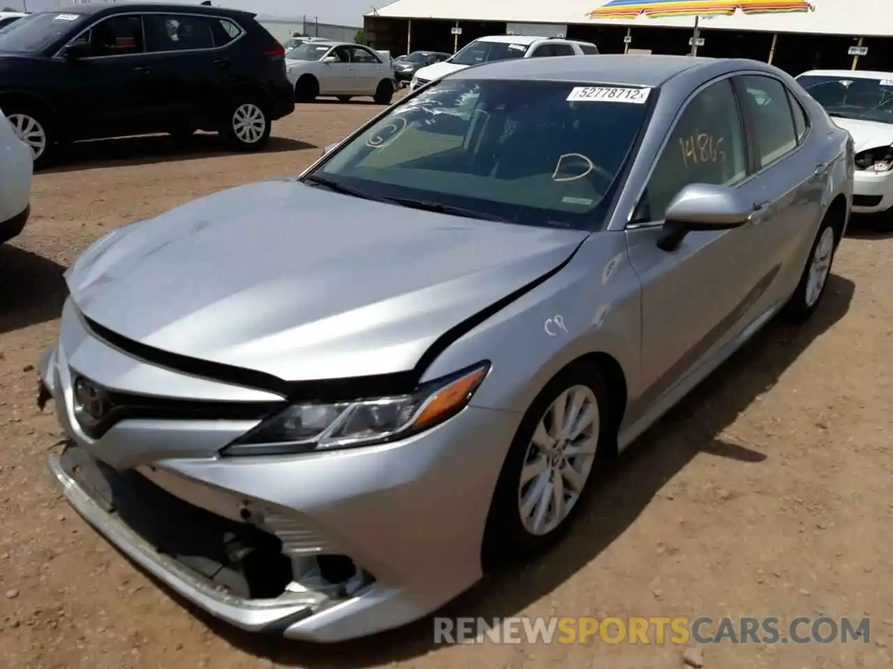 2 Photograph of a damaged car 4T1C11AK3LU883147 TOYOTA CAMRY 2020