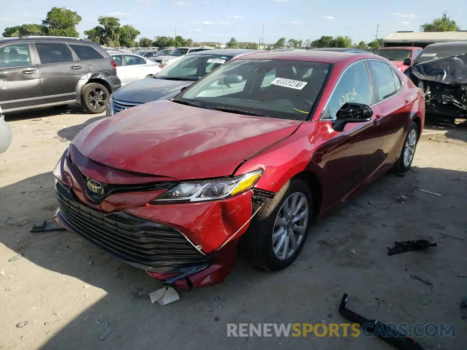 2 Photograph of a damaged car 4T1C11AK4LU357335 TOYOTA CAMRY 2020