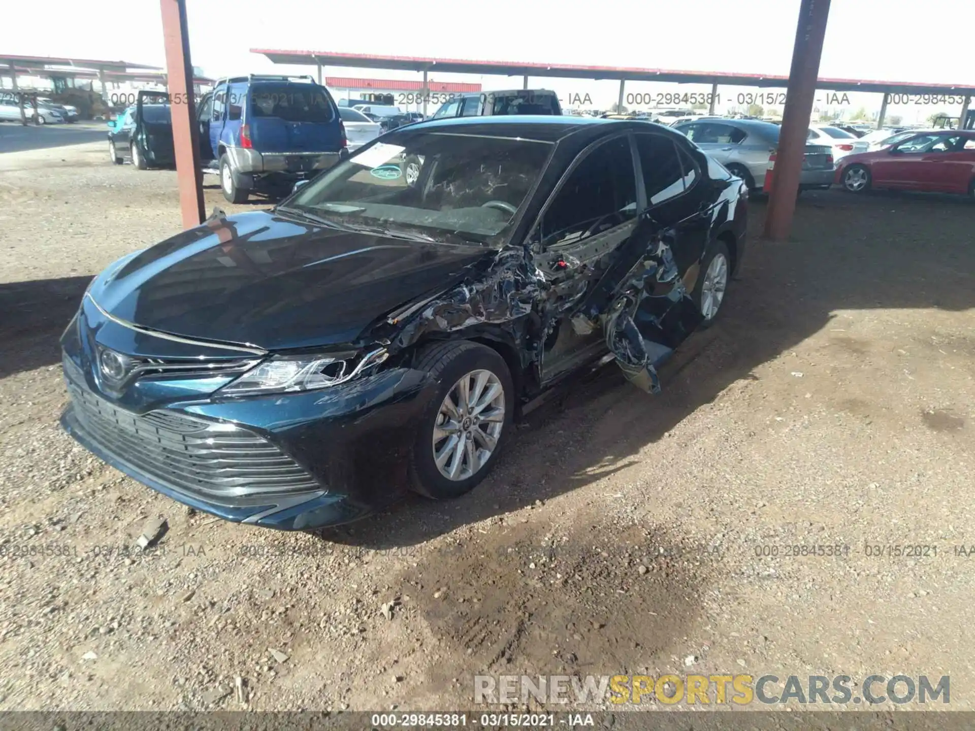 2 Photograph of a damaged car 4T1C11AK4LU878023 TOYOTA CAMRY 2020