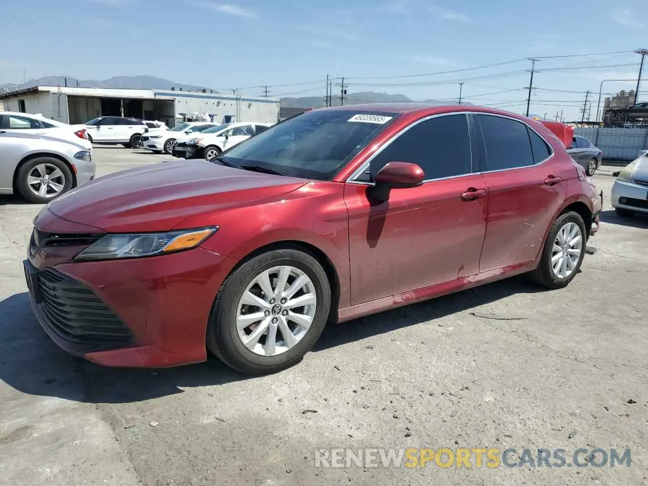 1 Photograph of a damaged car 4T1C11AK4LU917886 TOYOTA CAMRY 2020
