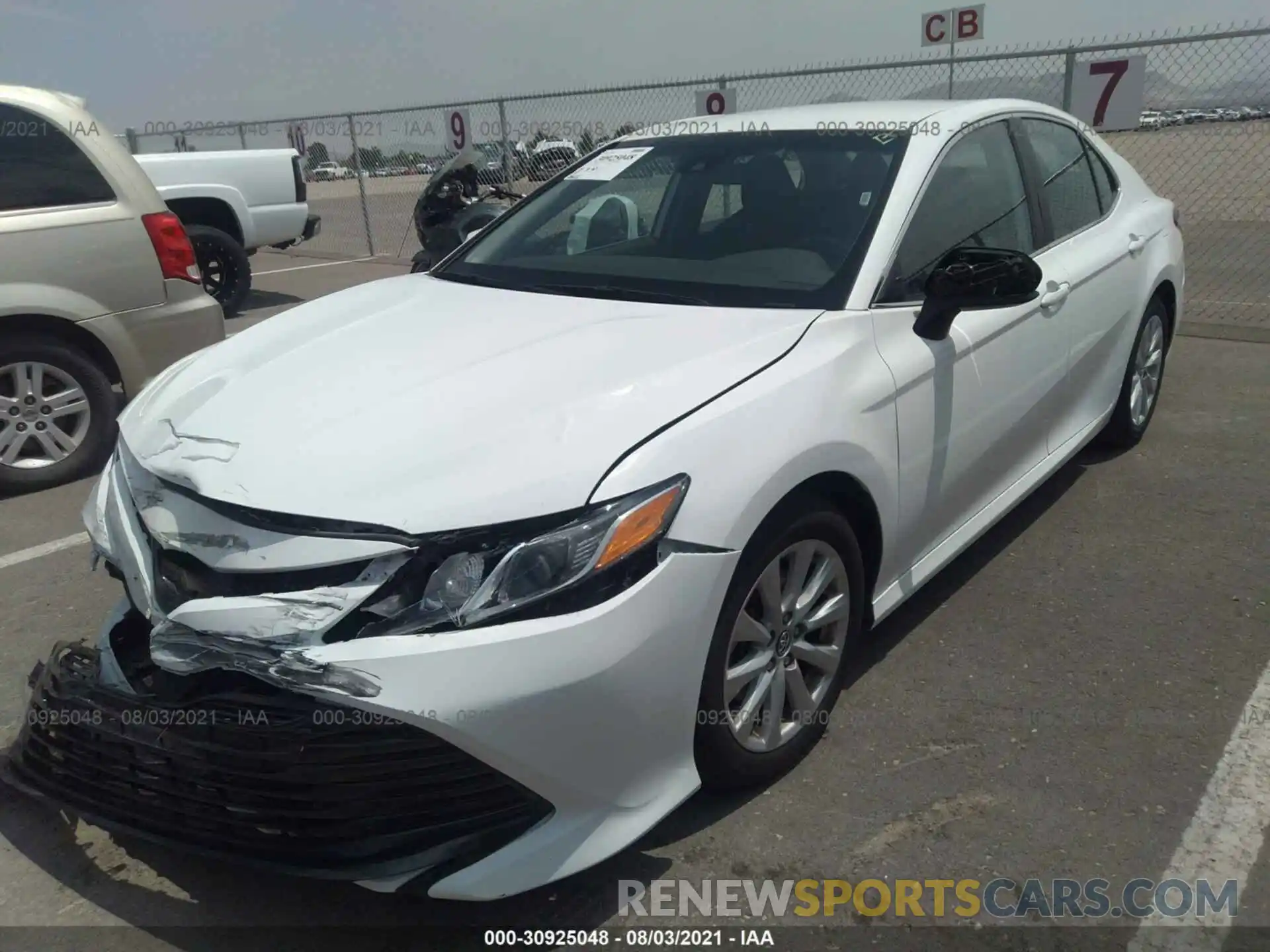 2 Photograph of a damaged car 4T1C11AK5LU334159 TOYOTA CAMRY 2020