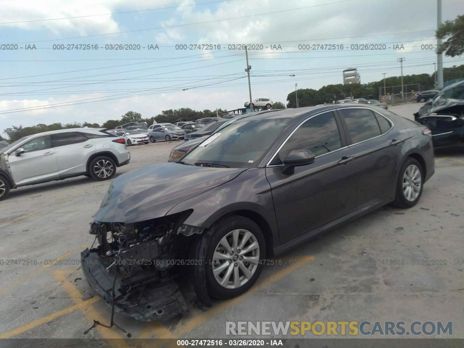 2 Photograph of a damaged car 4T1C11AK5LU337238 TOYOTA CAMRY 2020