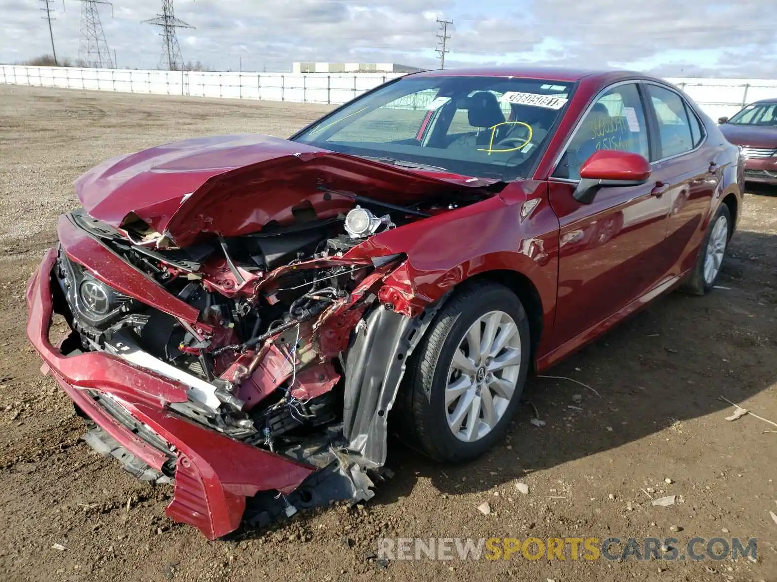 2 Photograph of a damaged car 4T1C11AK6LU347115 TOYOTA CAMRY 2020