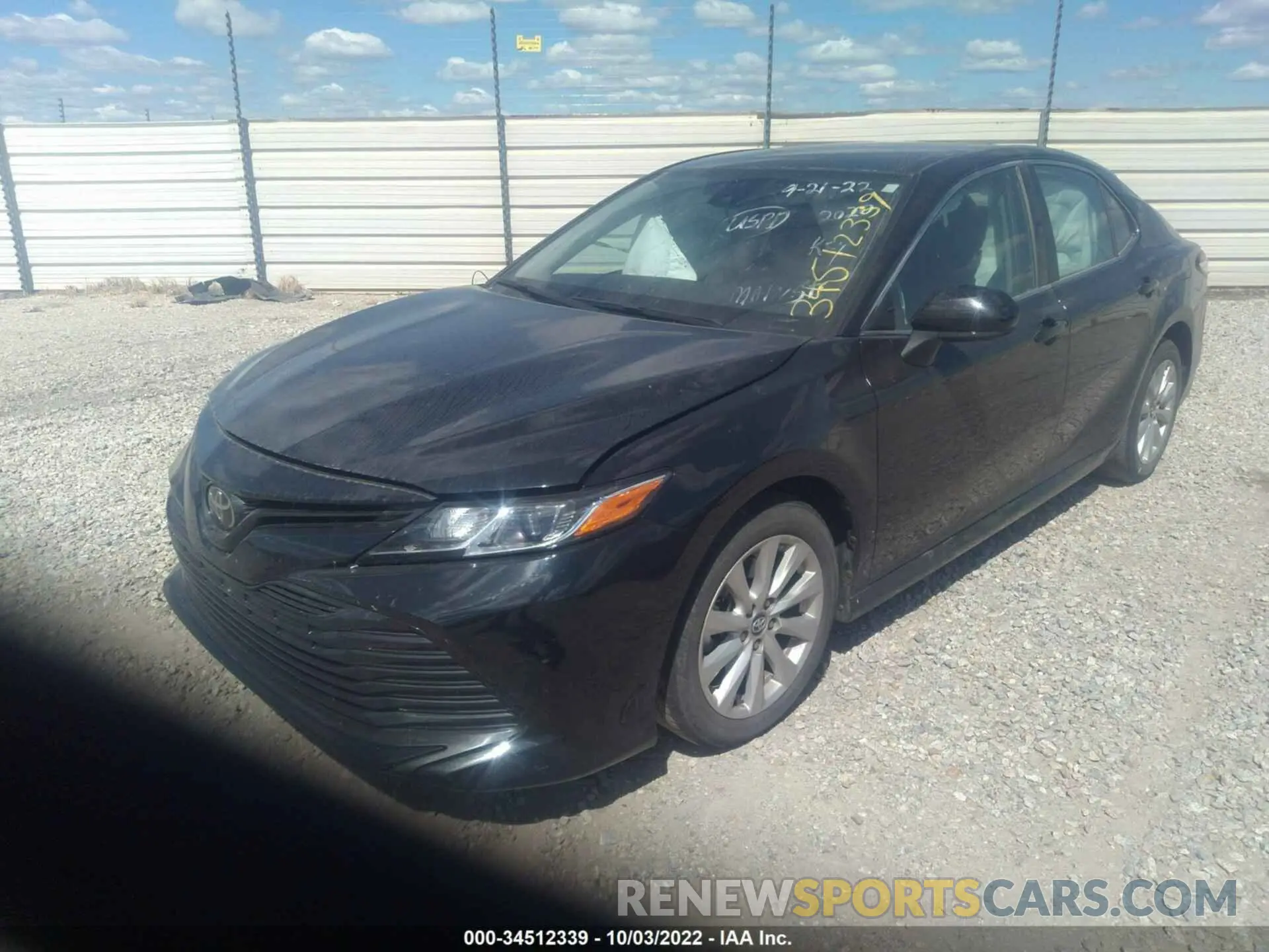 2 Photograph of a damaged car 4T1C11AK6LU883742 TOYOTA CAMRY 2020