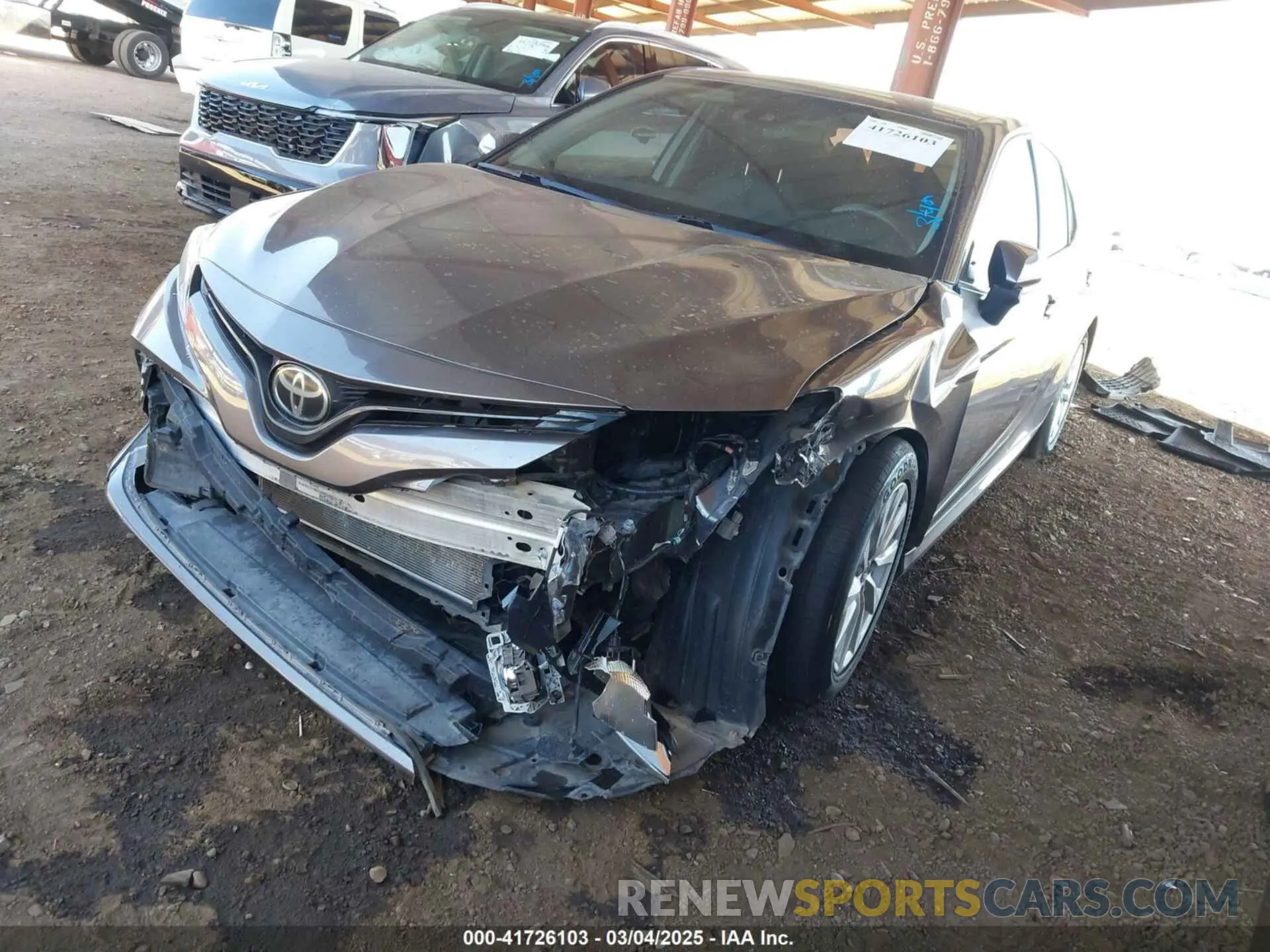 2 Photograph of a damaged car 4T1C11AK6LU919672 TOYOTA CAMRY 2020