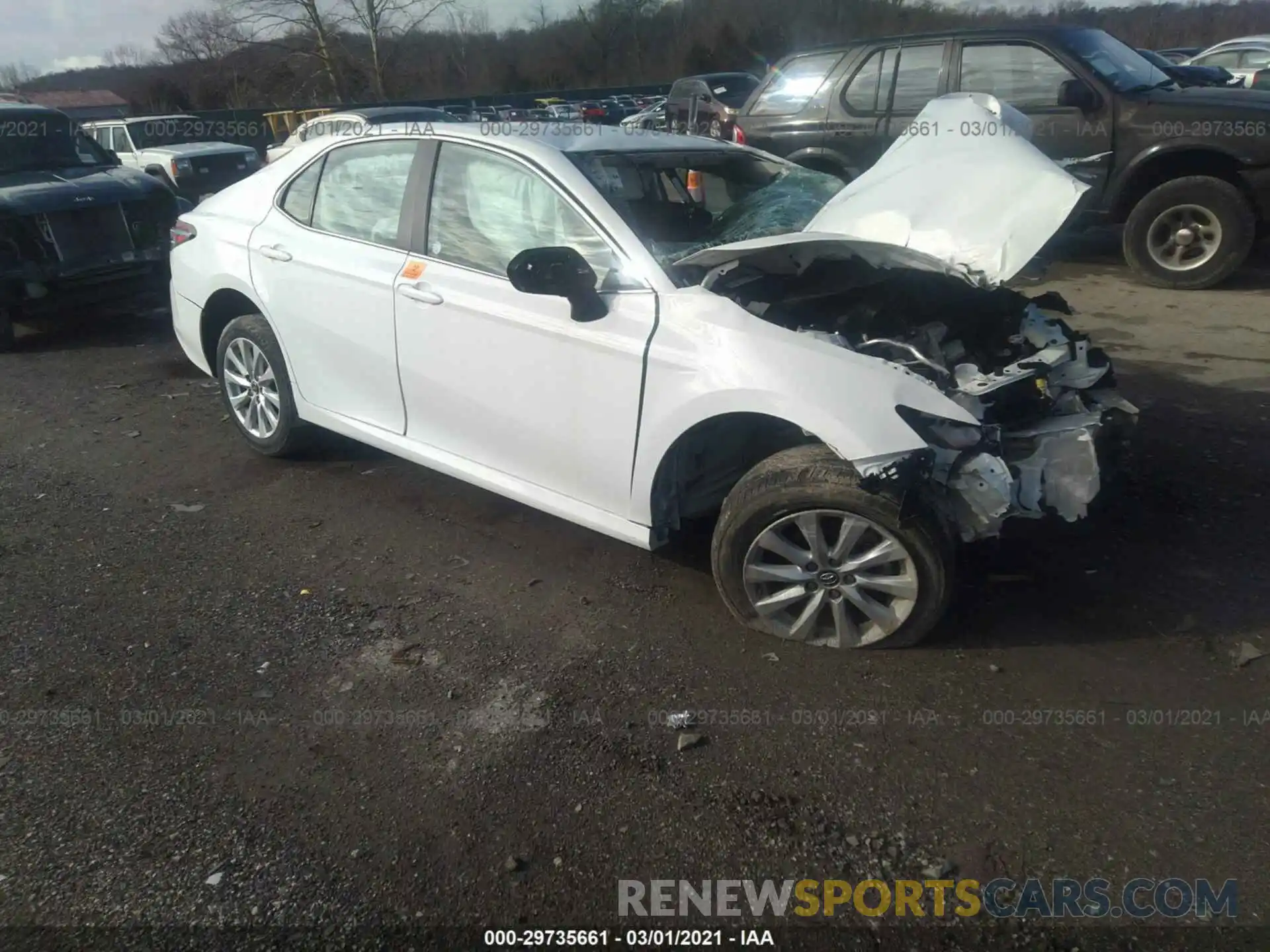 1 Photograph of a damaged car 4T1C11AK6LU929795 TOYOTA CAMRY 2020