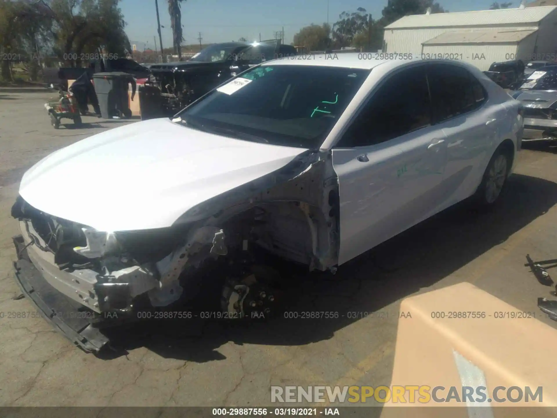 2 Photograph of a damaged car 4T1C11AK6LU964644 TOYOTA CAMRY 2020