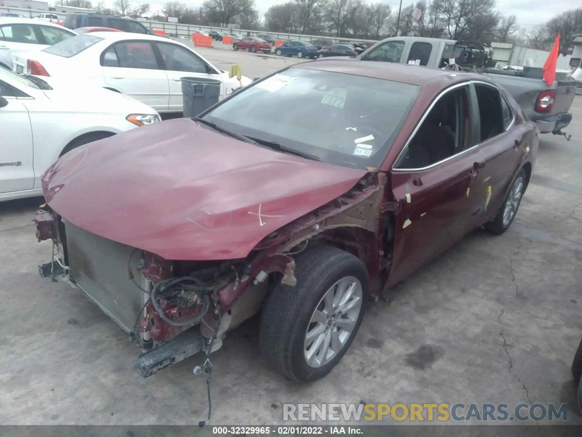 2 Photograph of a damaged car 4T1C11AK7LU306007 TOYOTA CAMRY 2020