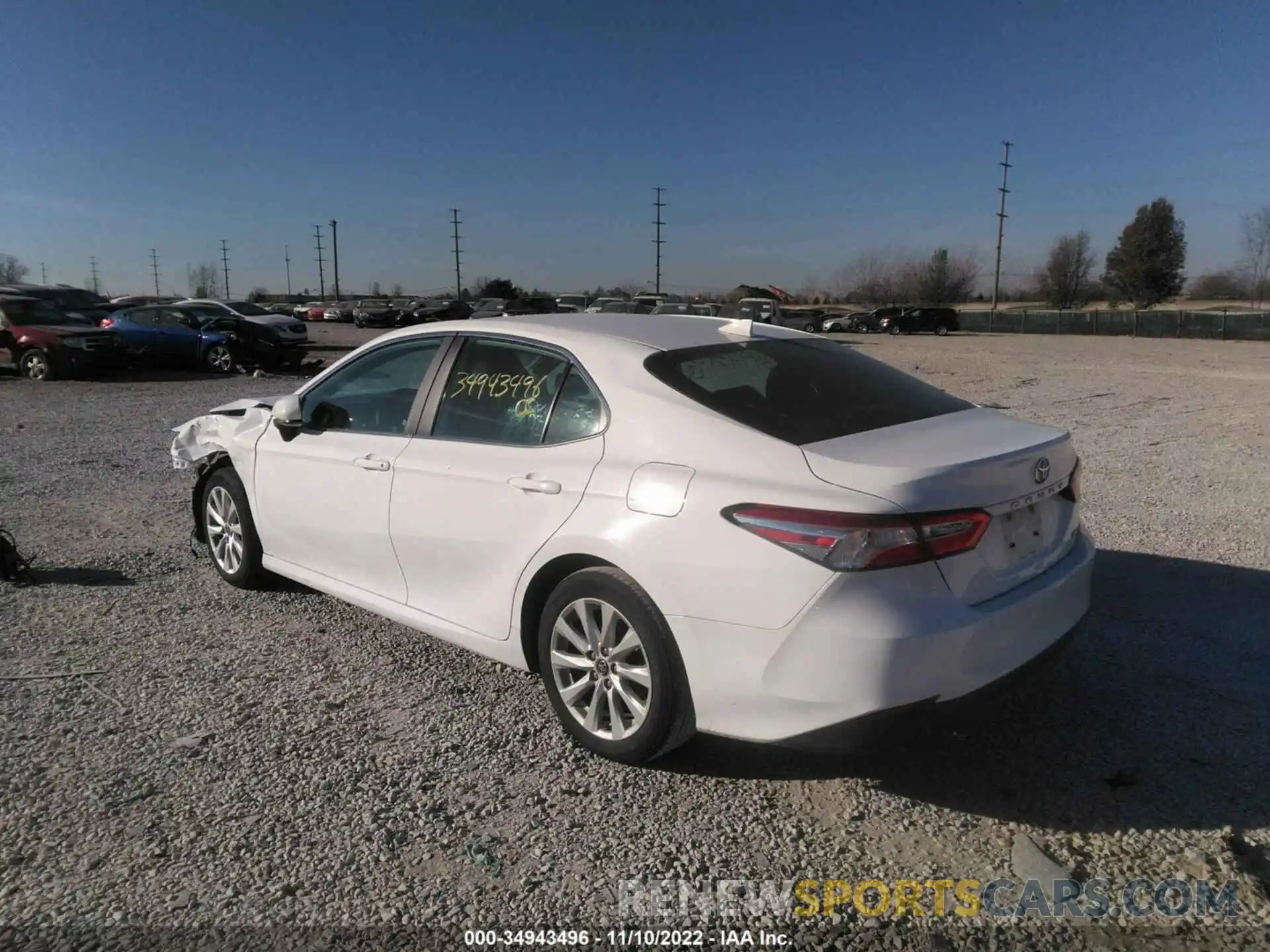 3 Photograph of a damaged car 4T1C11AK7LU346250 TOYOTA CAMRY 2020